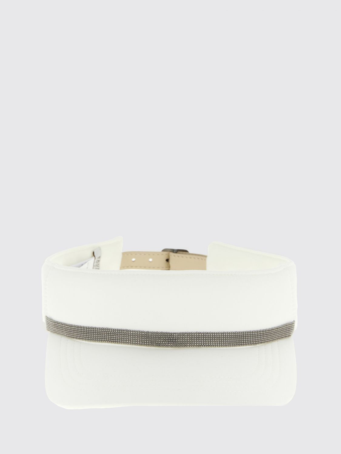 Brunello Cucinelli Brunello Cucinelli Hat Woman White Size ONE SIZE - 2 Thumbnail