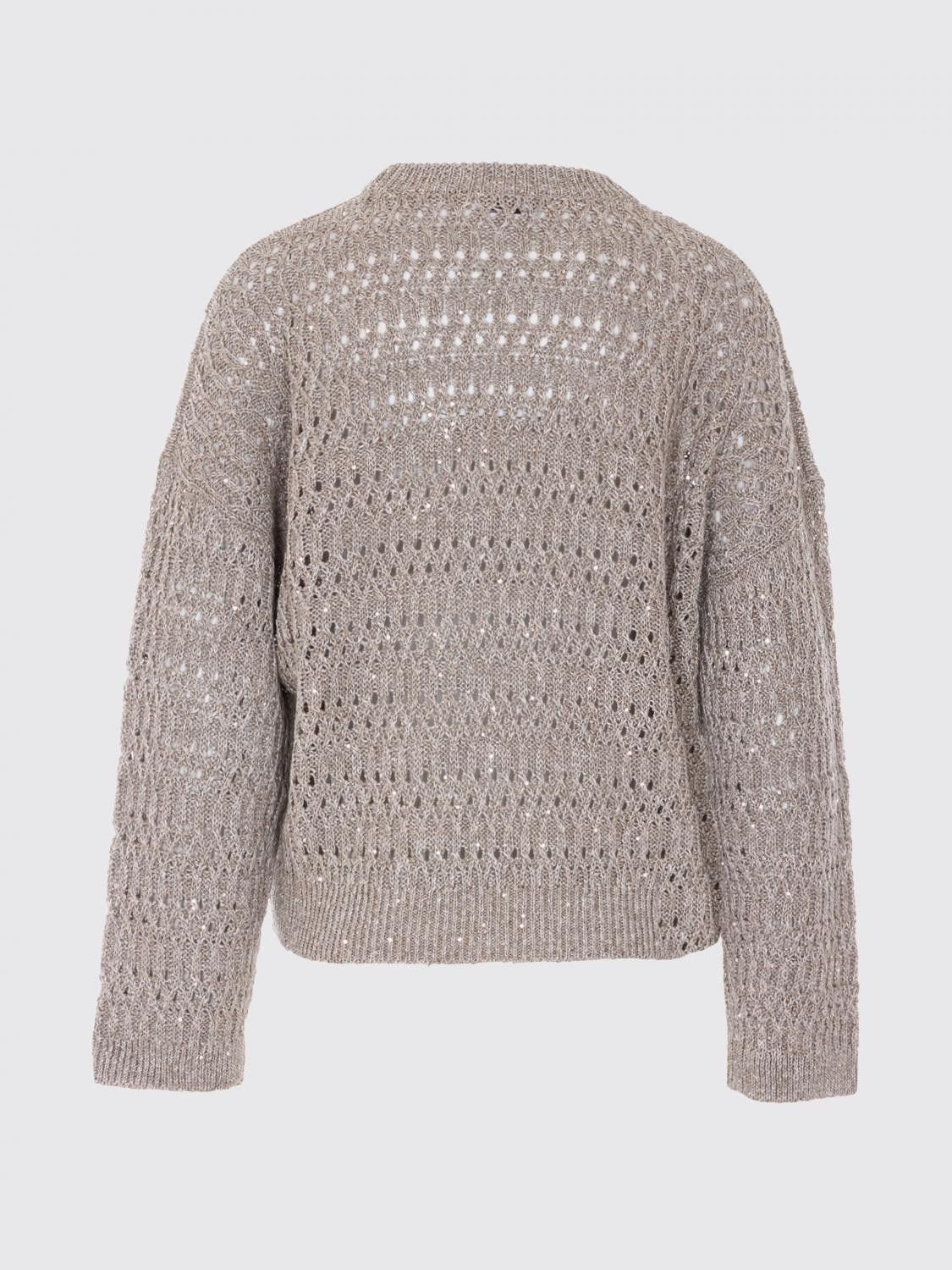 Brunello Cucinelli Brunello Cucinelli Sweater Woman Dove Grey Size S / US 4 / IT 40 - 3 Thumbnail