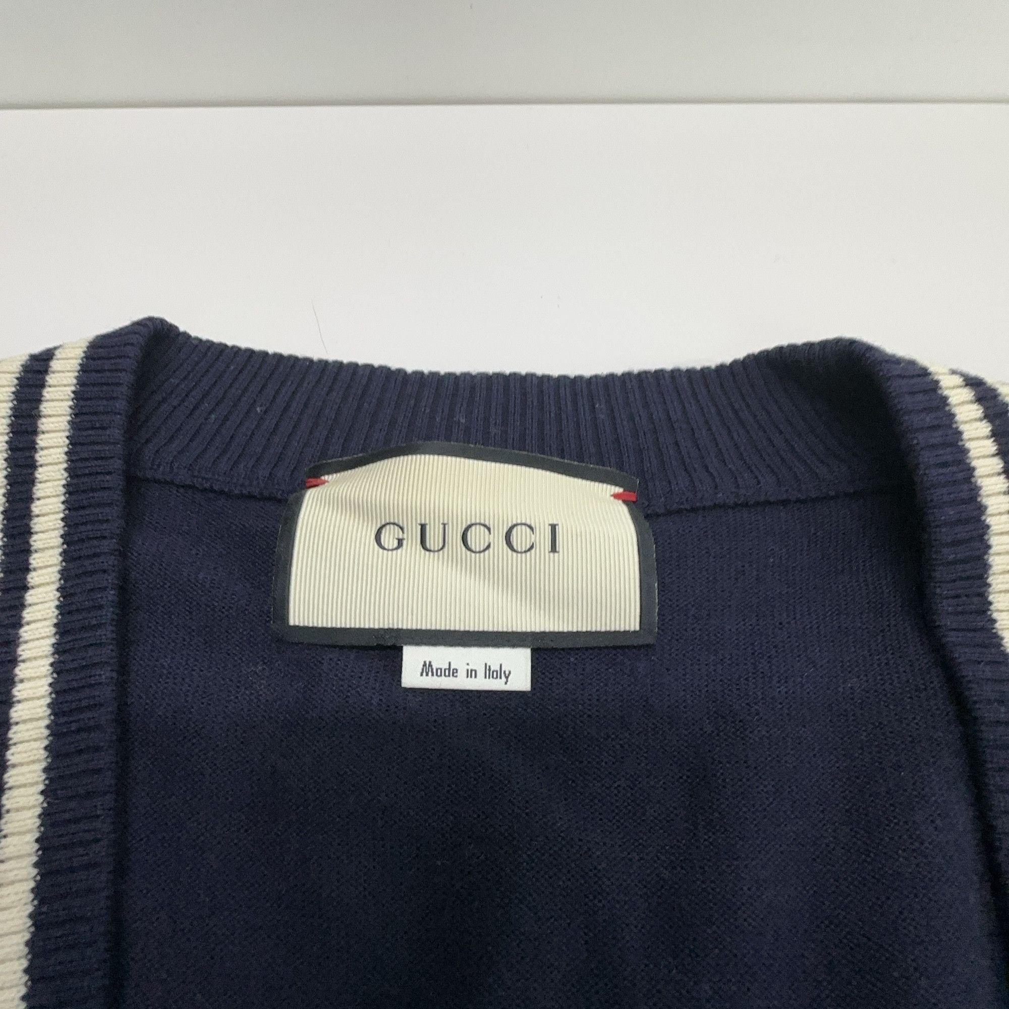 Gucci Gucci Bee Embroidery Wool Cardigan S Size US S / EU 44-46 / 1 - 3 Thumbnail