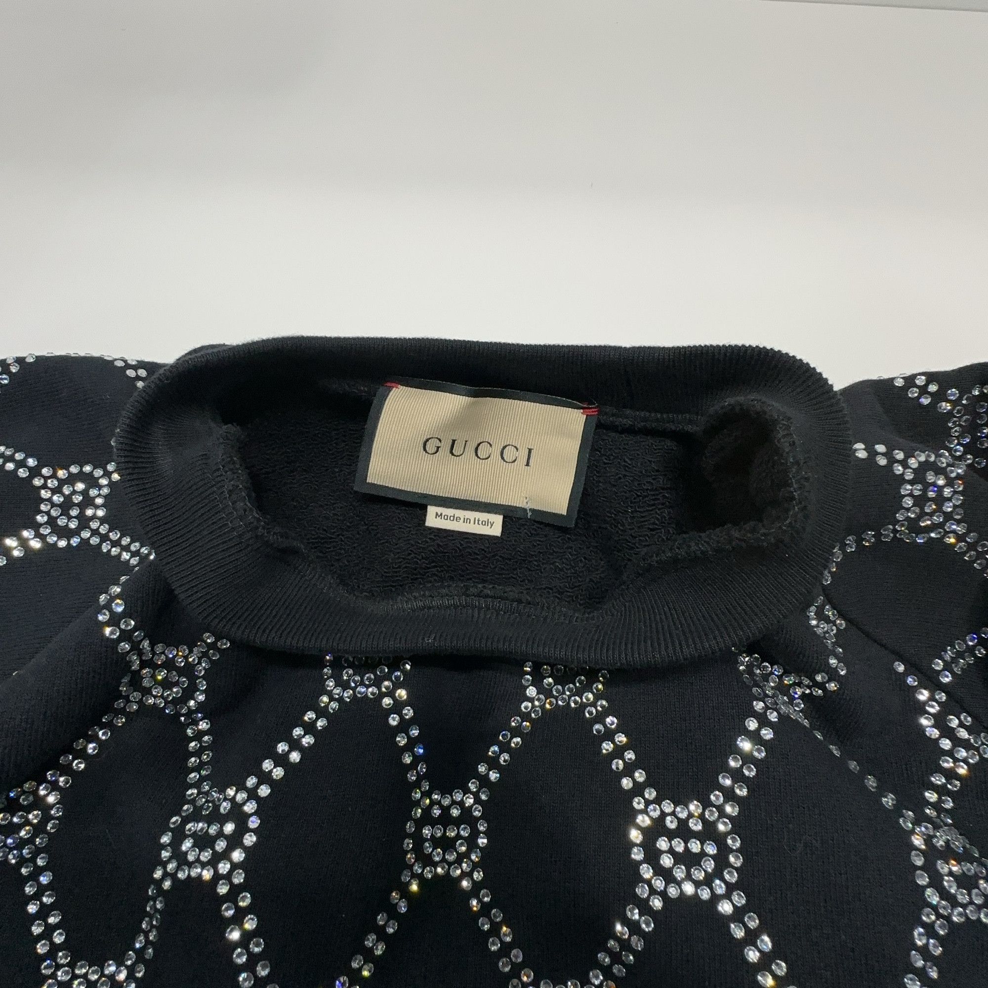 Gucci Gucci Crystal Interlocking G Logo Sweatshirt M Size M / US 6-8 / IT 42-44 - 6 Thumbnail