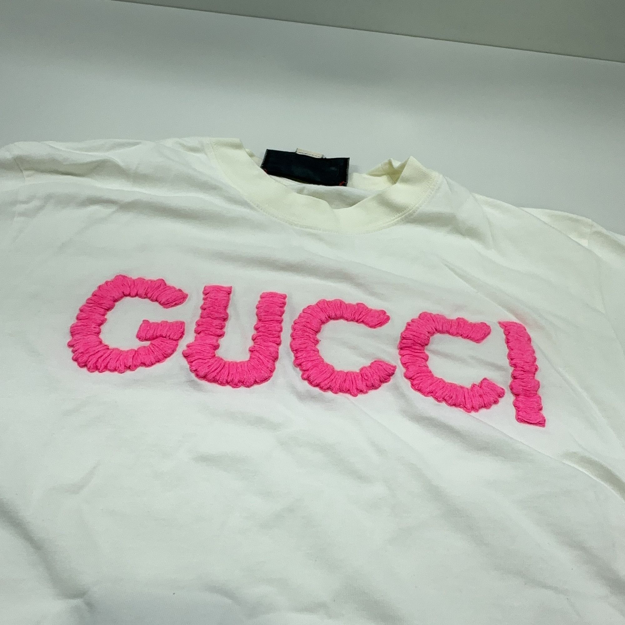 Gucci Gucci Pink Logo Embroidery T-Shirt XS Size XS / US 0-2 / IT 36-38 - 8 Thumbnail