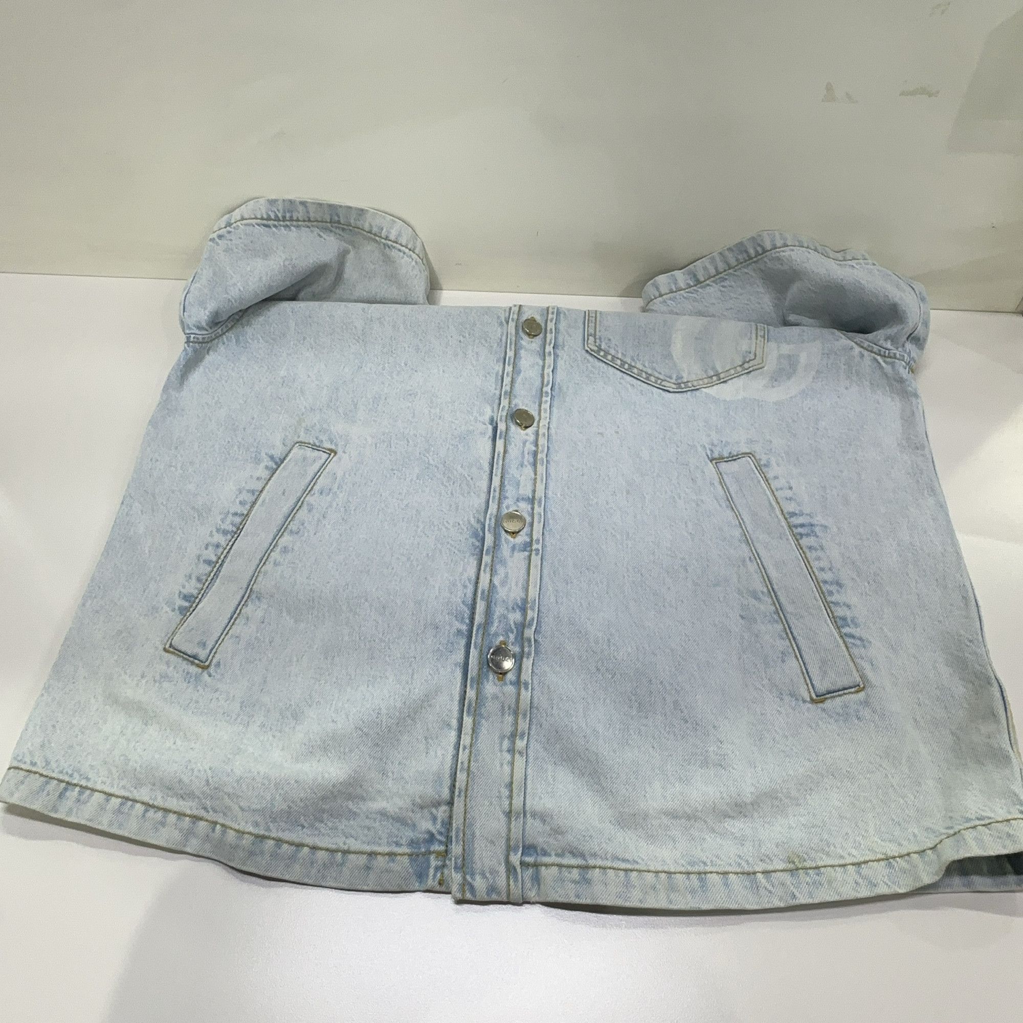 Gucci Gucci Laser Print Denim Short Sleeve Shirt 44 Size US S / EU 44-46 / 1 - 16 Thumbnail