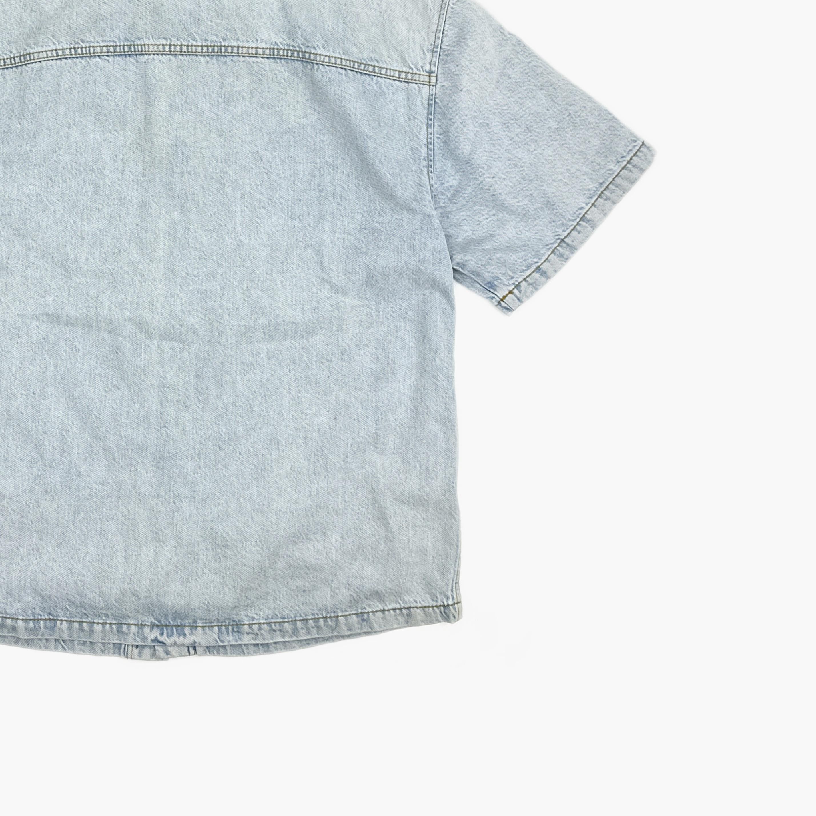 Gucci Gucci Laser Print Denim Short Sleeve Shirt 44 Size US S / EU 44-46 / 1 - 5 Thumbnail