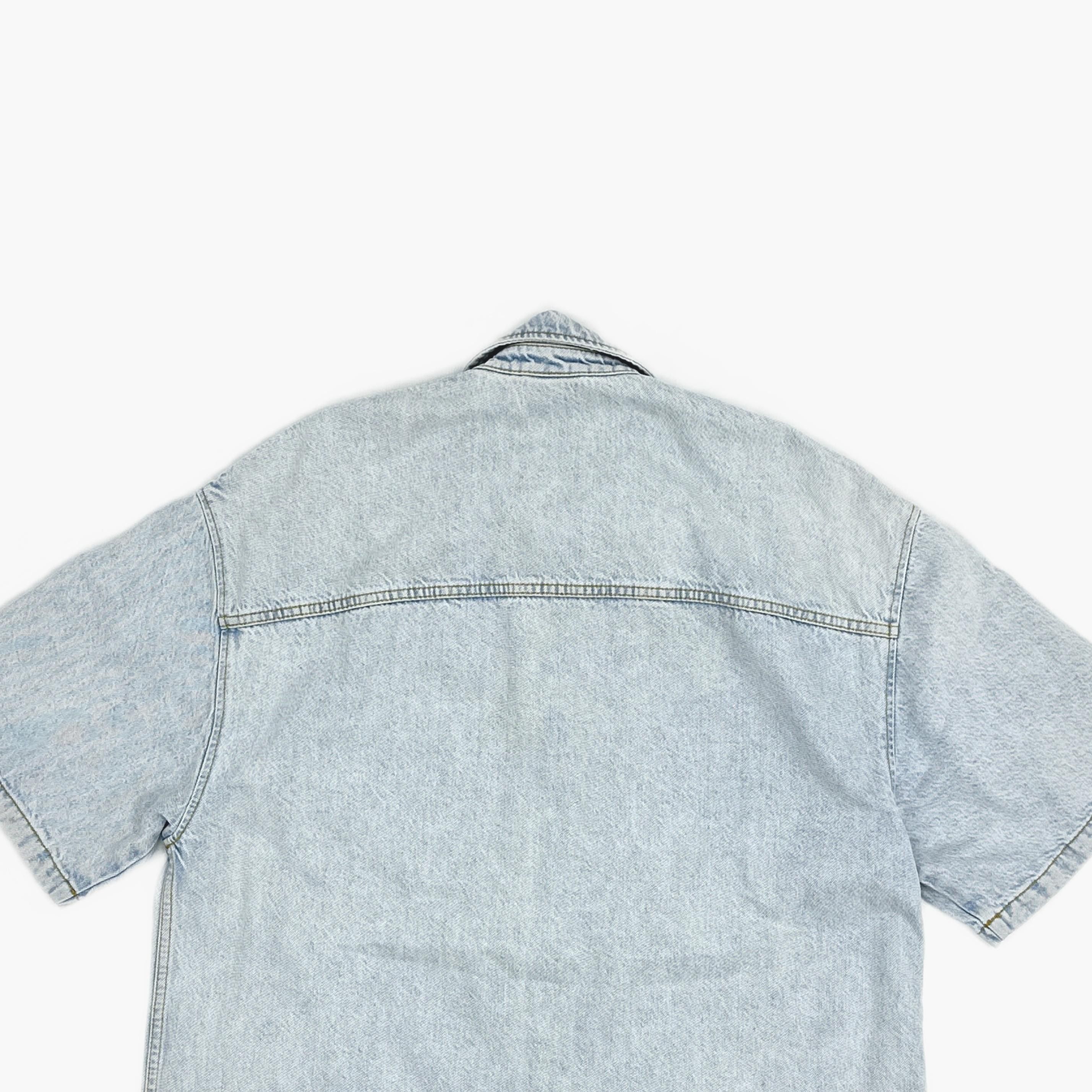 Gucci Gucci Laser Print Denim Short Sleeve Shirt 44 Size US S / EU 44-46 / 1 - 3 Thumbnail