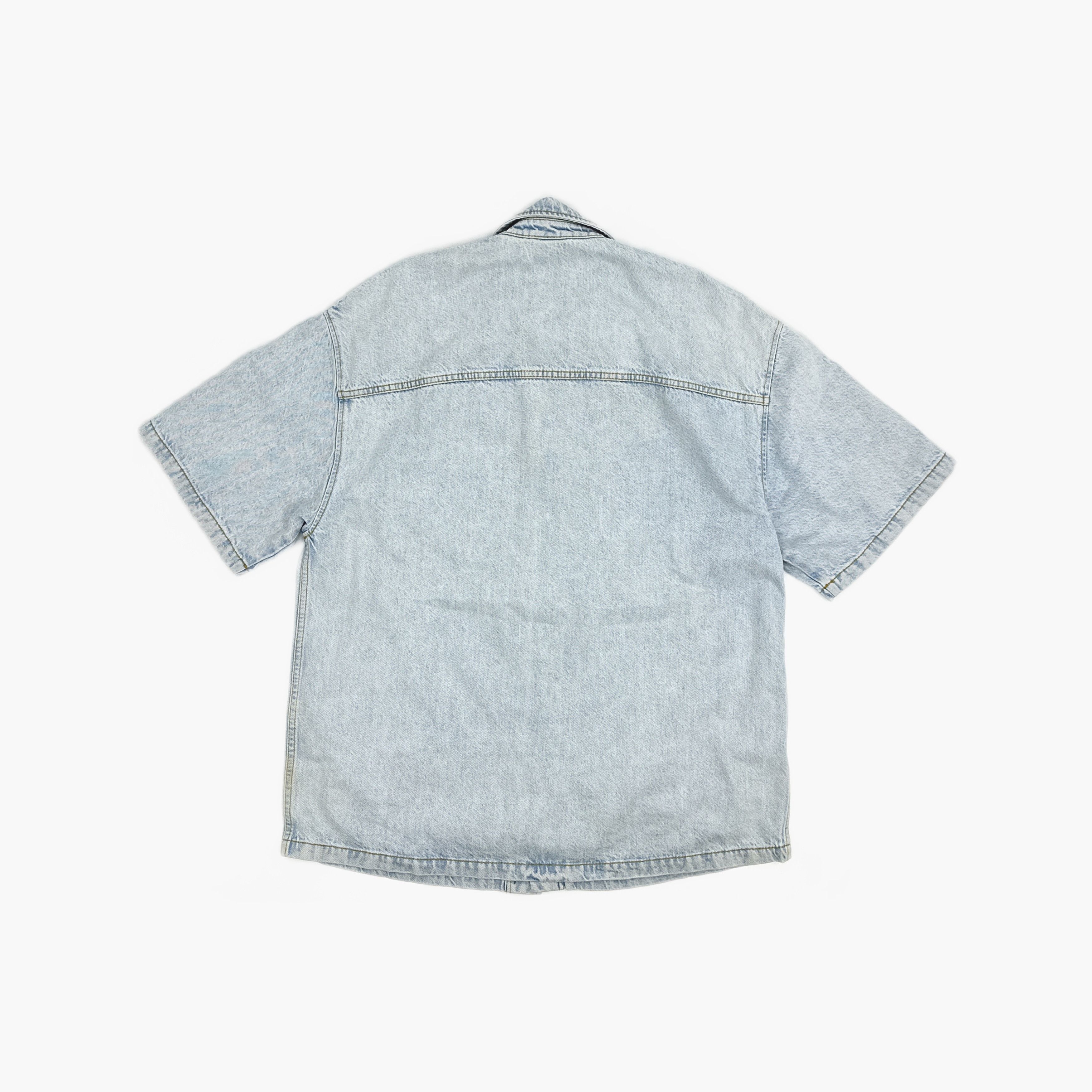 Gucci Gucci Laser Print Denim Short Sleeve Shirt 44 Size US S / EU 44-46 / 1 - 2 Thumbnail