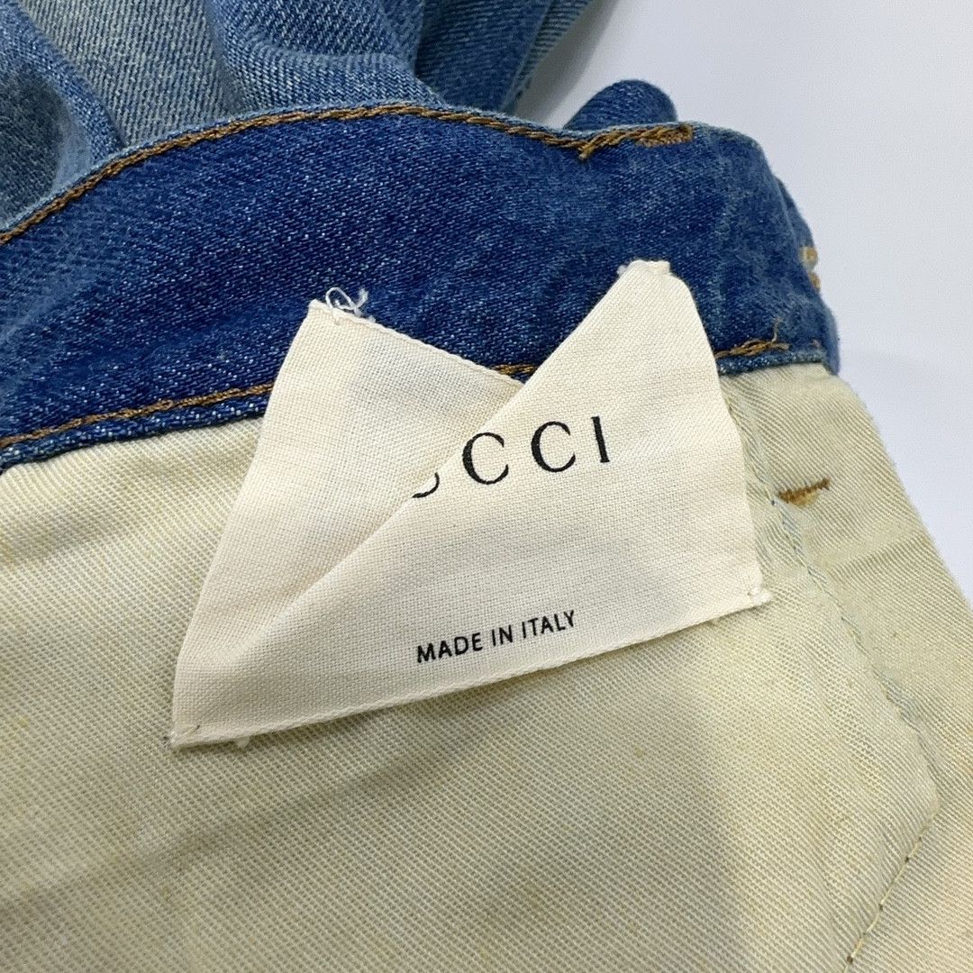 Gucci Gucci Tiger Head Embroidered Denim Jeans 30 Size US 30 / EU 46 - 5 Thumbnail