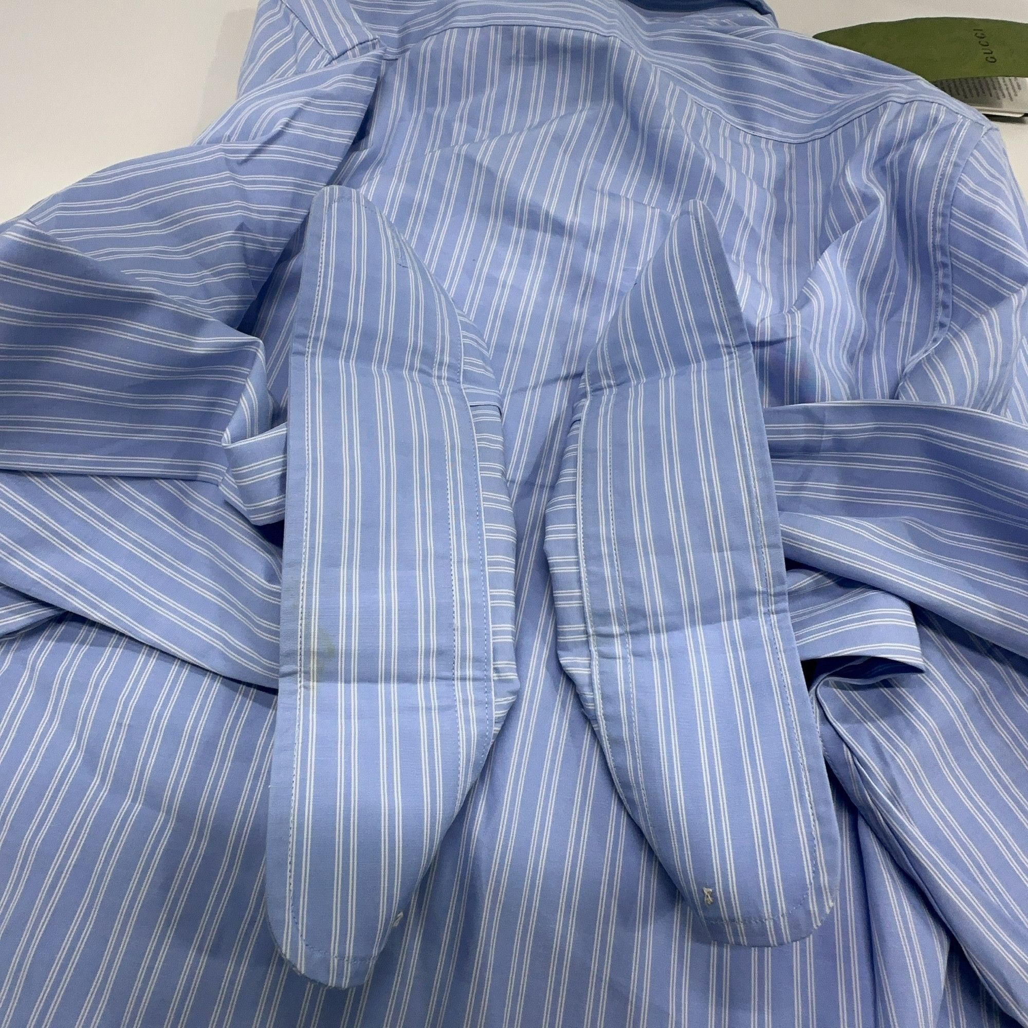 Gucci Gucci Striped Cotton Shirt Size S Size US S / EU 44-46 / 1 - 7 Thumbnail