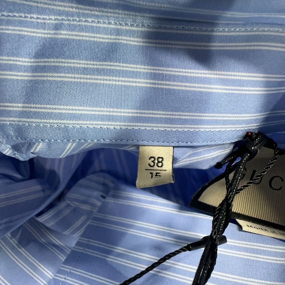 Gucci Gucci Striped Cotton Shirt Size S Size US S / EU 44-46 / 1 - 6 Thumbnail