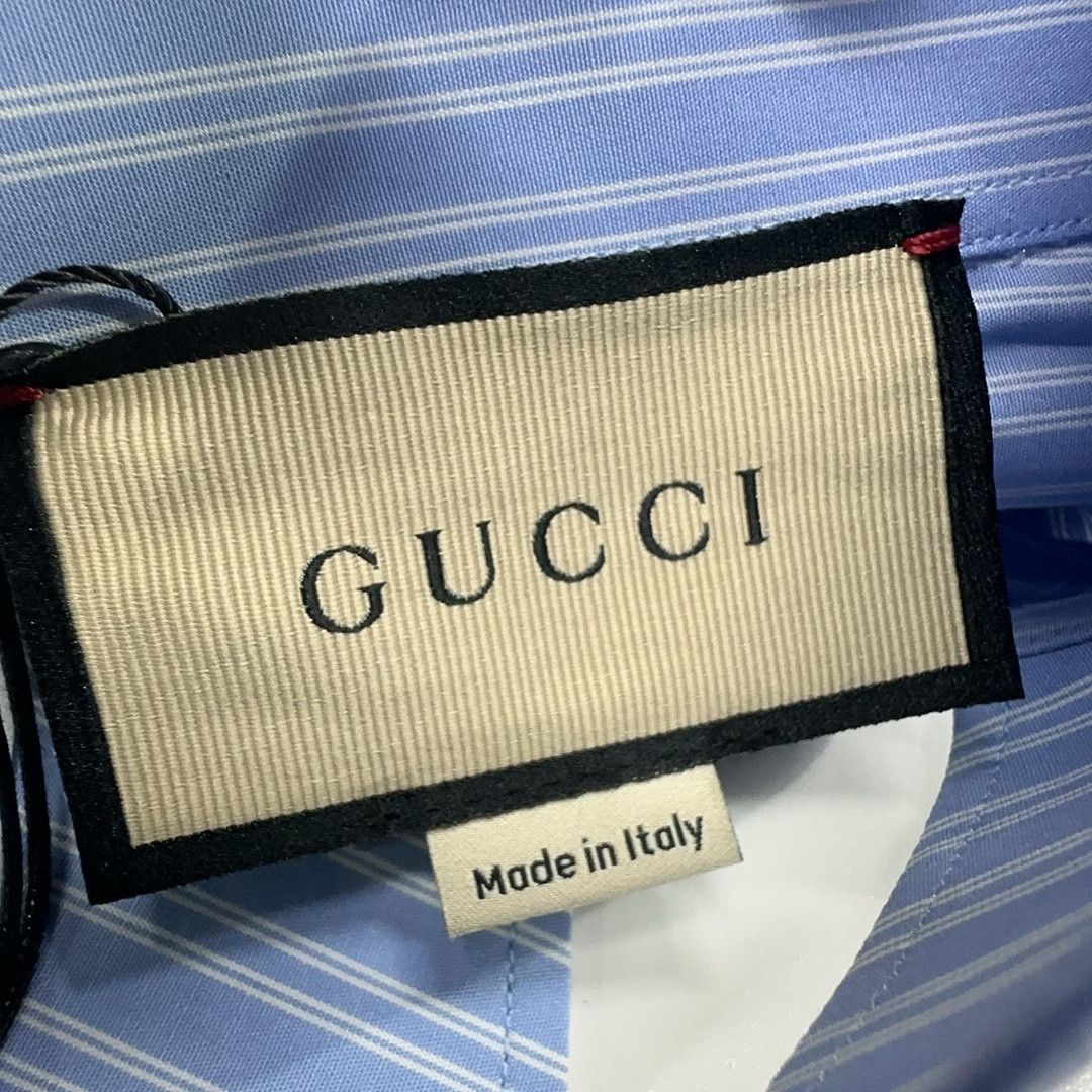 Gucci Gucci Striped Cotton Shirt Size S Size US S / EU 44-46 / 1 - 3 Thumbnail