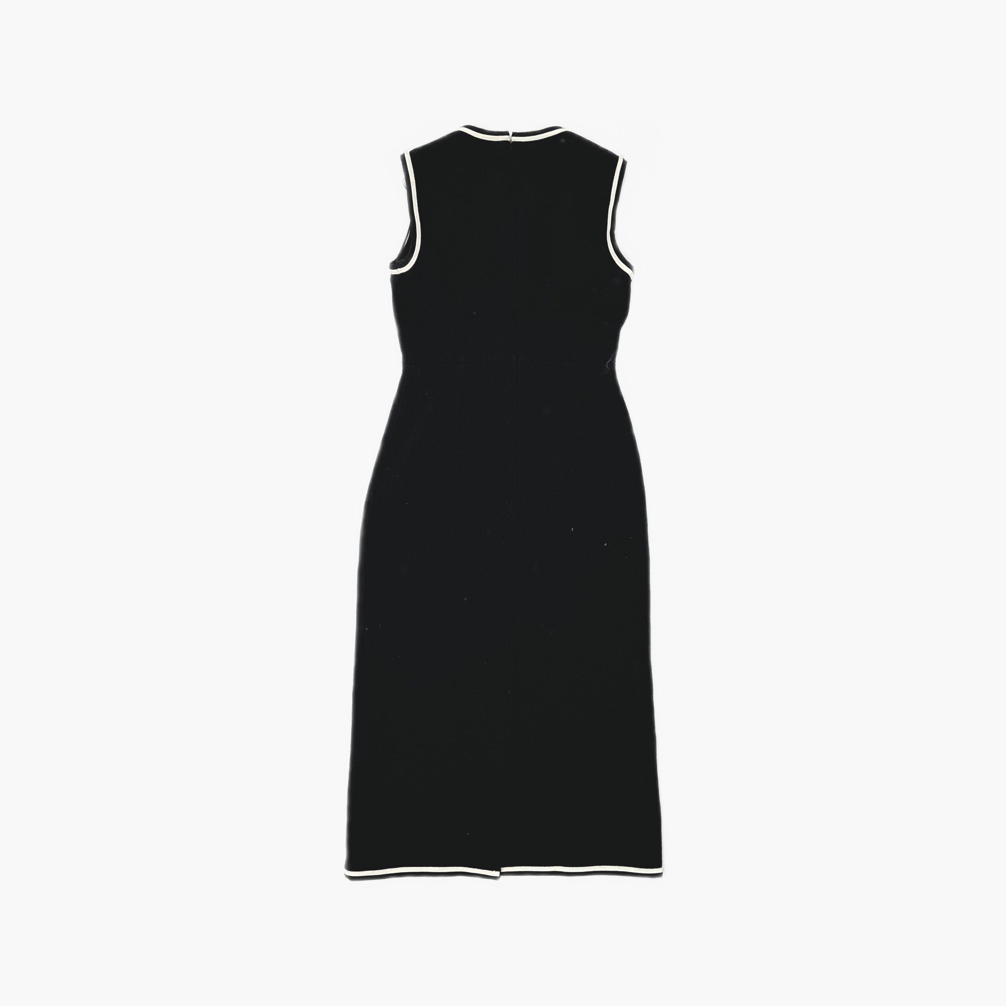 Gucci Gucci Contrast Trim Sleeveless Midi Dress IT 34 Size XXS / US 00 / IT 34 - 2 Thumbnail