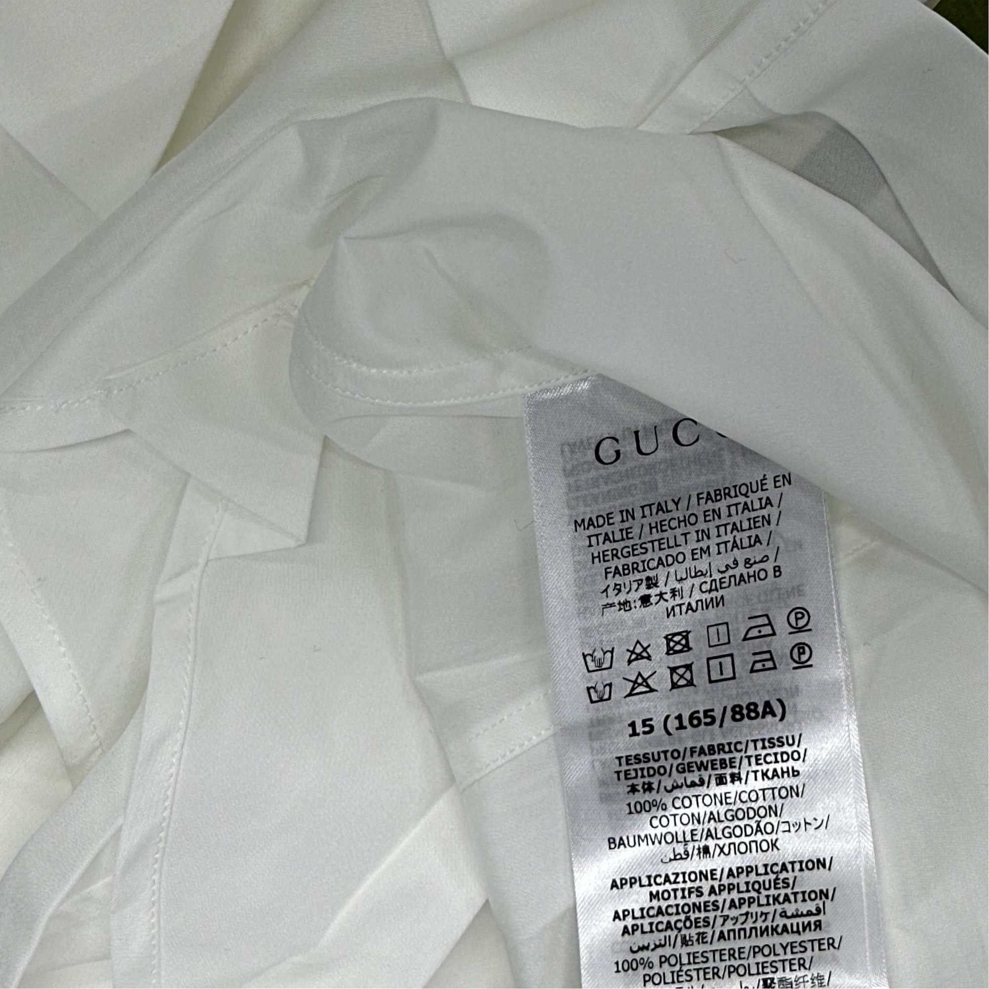 Gucci Gucci Cotton Poplin Long Sleeve Shirt Size 15 S Size US S / EU 44-46 / 1 - 4 Thumbnail