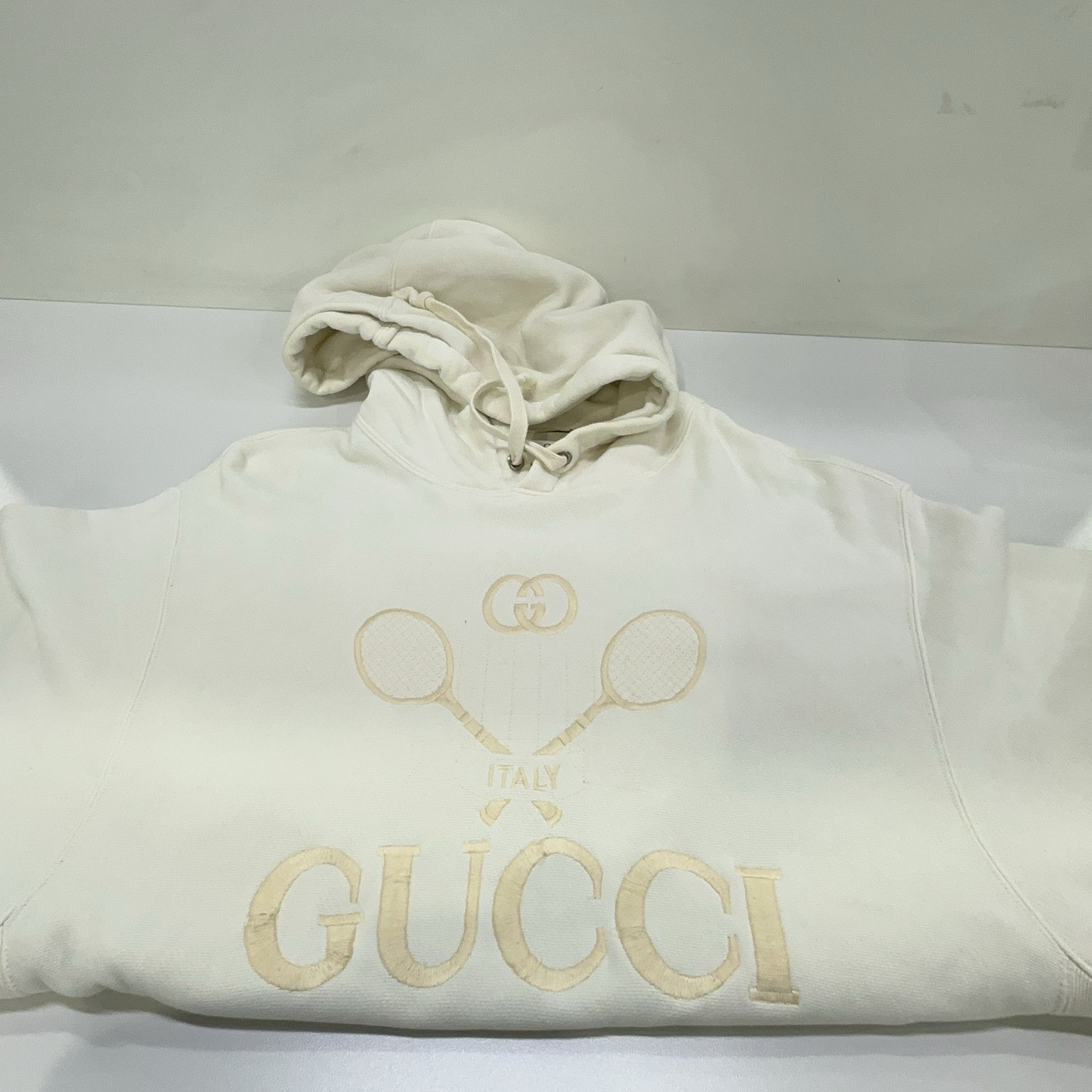 Gucci Gucci Tennis Logo Embroidered Hoodie XL Size US XL / EU 56 / 4 - 10 Thumbnail