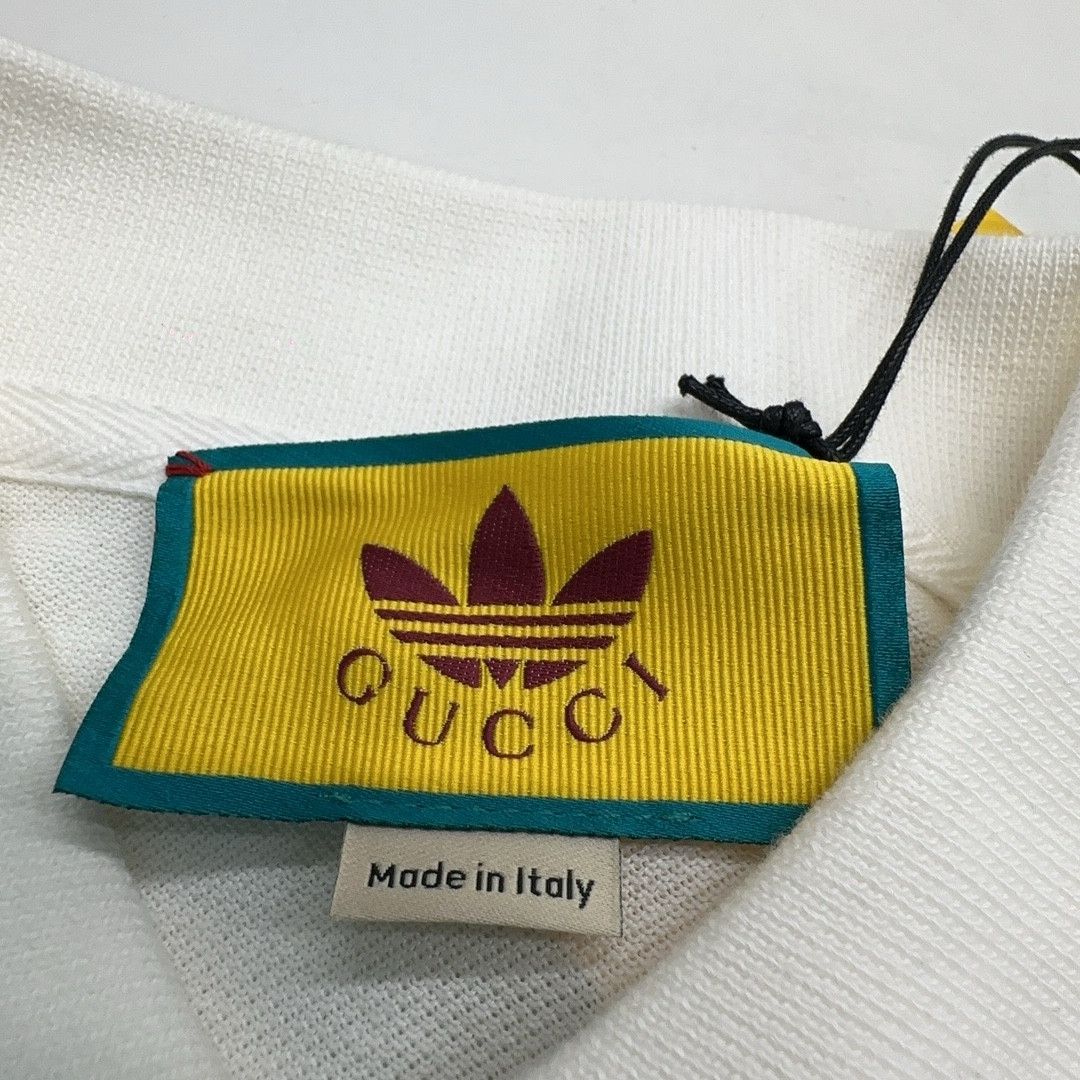 Gucci Gucci x Adidas Embroidered Logo Polo Shirt XS Size US XS / EU 42 / 0 - 4 Thumbnail