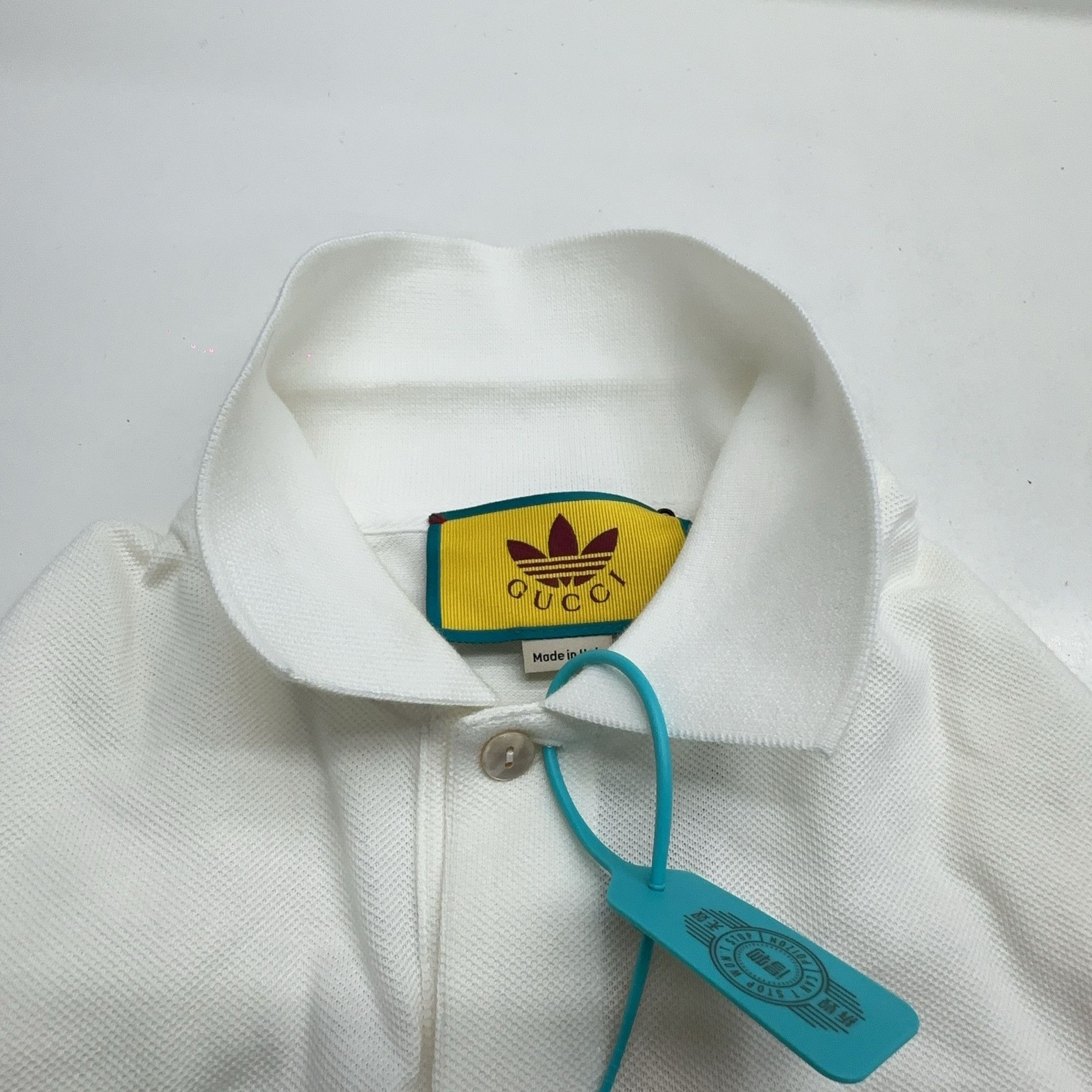 Gucci Gucci x Adidas Embroidered Logo Polo Shirt XS Size US XS / EU 42 / 0 - 8 Thumbnail