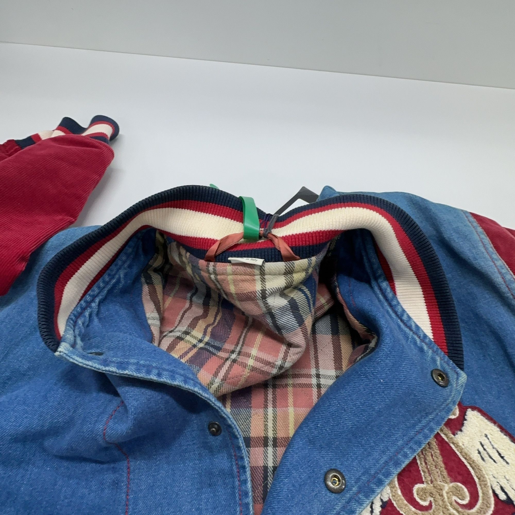 Gucci Gucci Gucci Band Patch Denim Bomber Jacket 46 Size L / US 10 / IT 46 - 7 Thumbnail