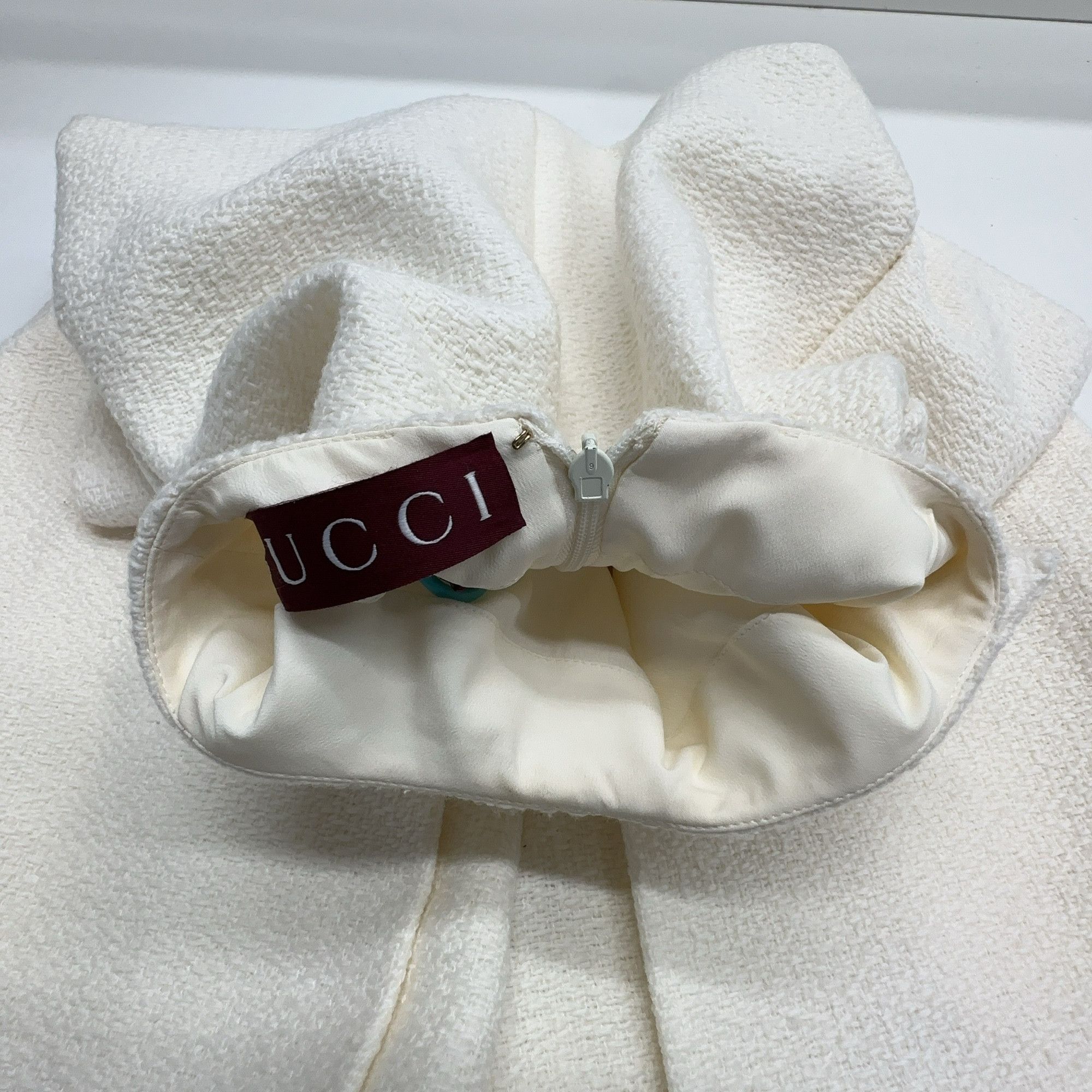 Gucci Gucci Ivory Wool Belted Jumpsuit Size 38 Size 26" / US 2 / IT 38 - 6 Thumbnail