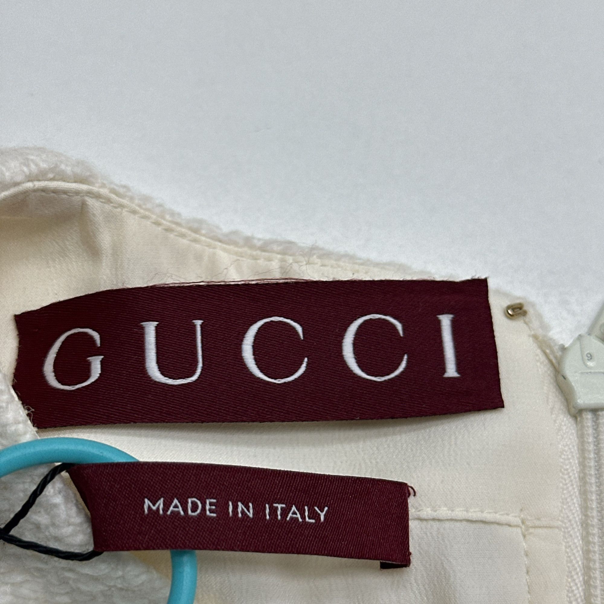 Gucci Gucci Ivory Wool Belted Jumpsuit Size 38 Size 26" / US 2 / IT 38 - 2 Thumbnail