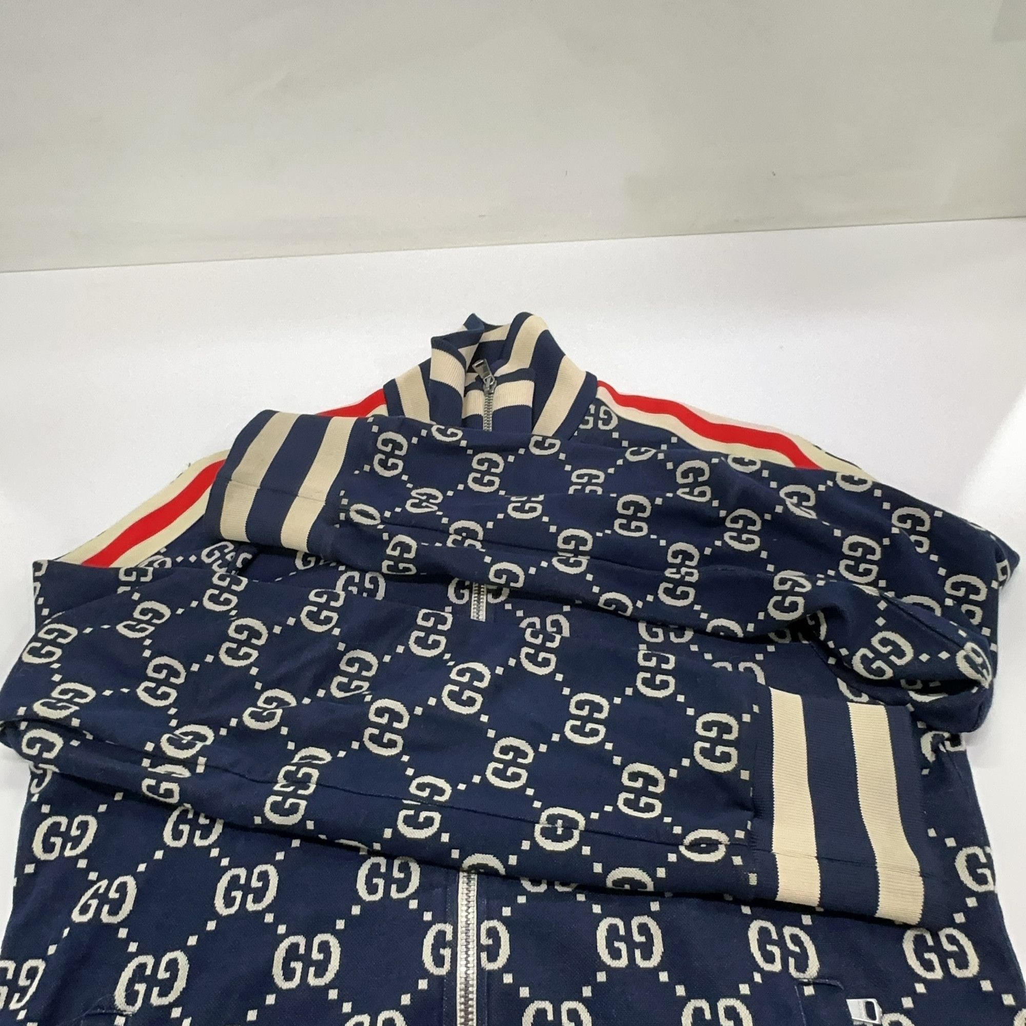 Gucci Gucci GG Jacquard Zip Track Jacket Size S Size US S / EU 44-46 / 1 - 8 Thumbnail