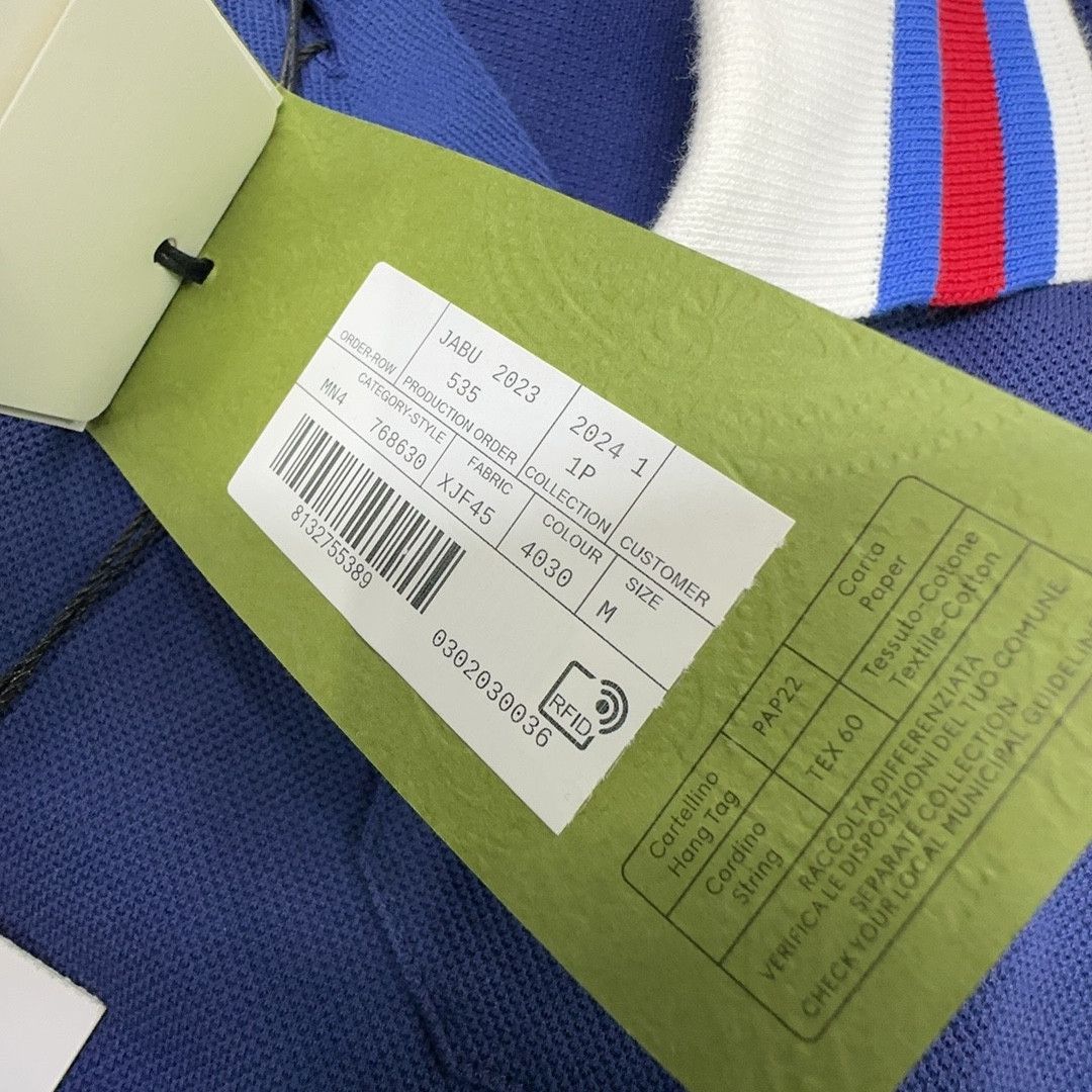 Gucci Gucci Striped Collar Pocket Polo Shirt Size M Size US M / EU 48-50 / 2 - 3 Thumbnail