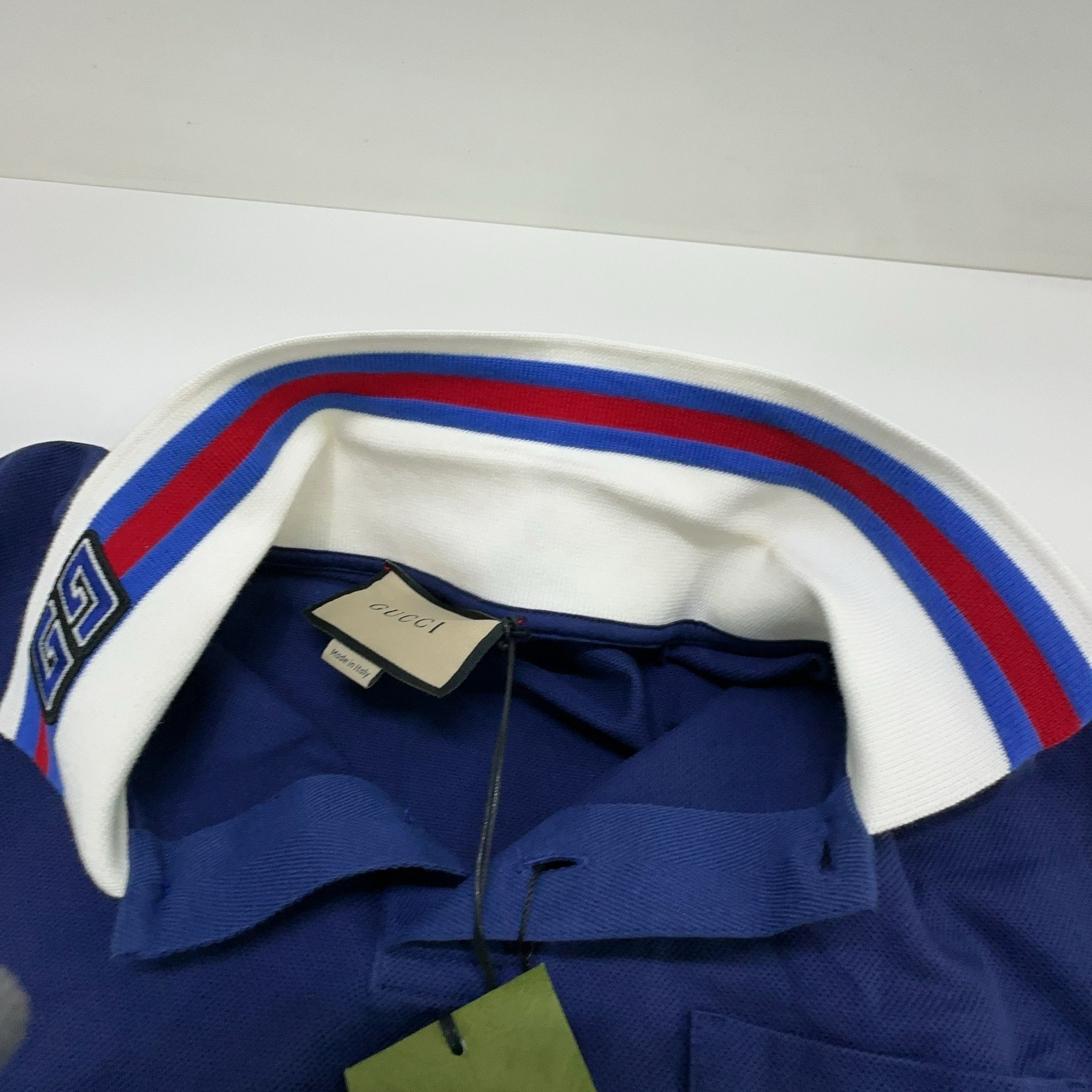 Gucci Gucci Striped Collar Pocket Polo Shirt Size M Size US M / EU 48-50 / 2 - 7 Thumbnail