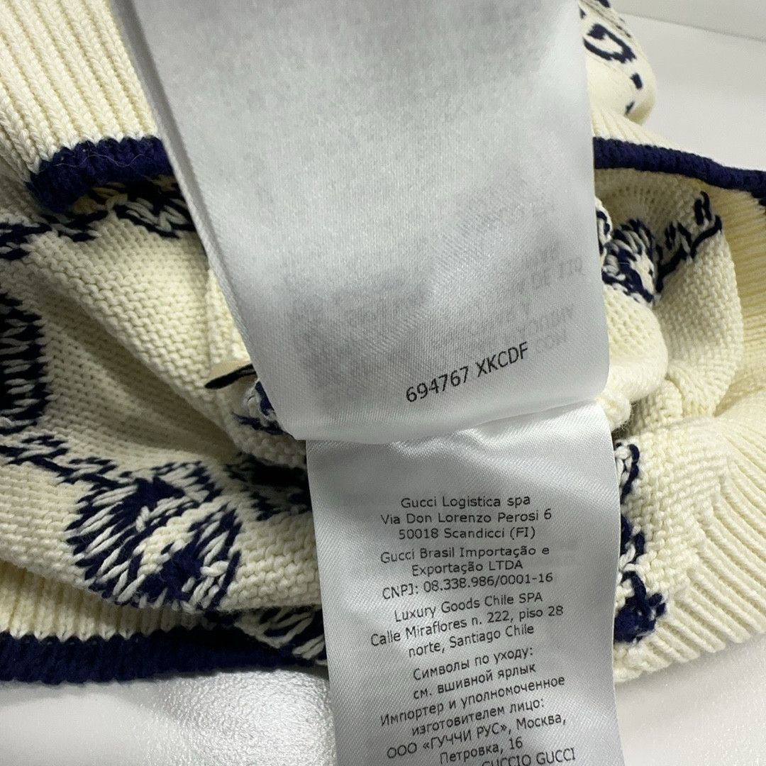 Gucci Gucci GG Monogram Cotton Knit Sweater XS Size US XS / EU 42 / 0 - 3 Thumbnail
