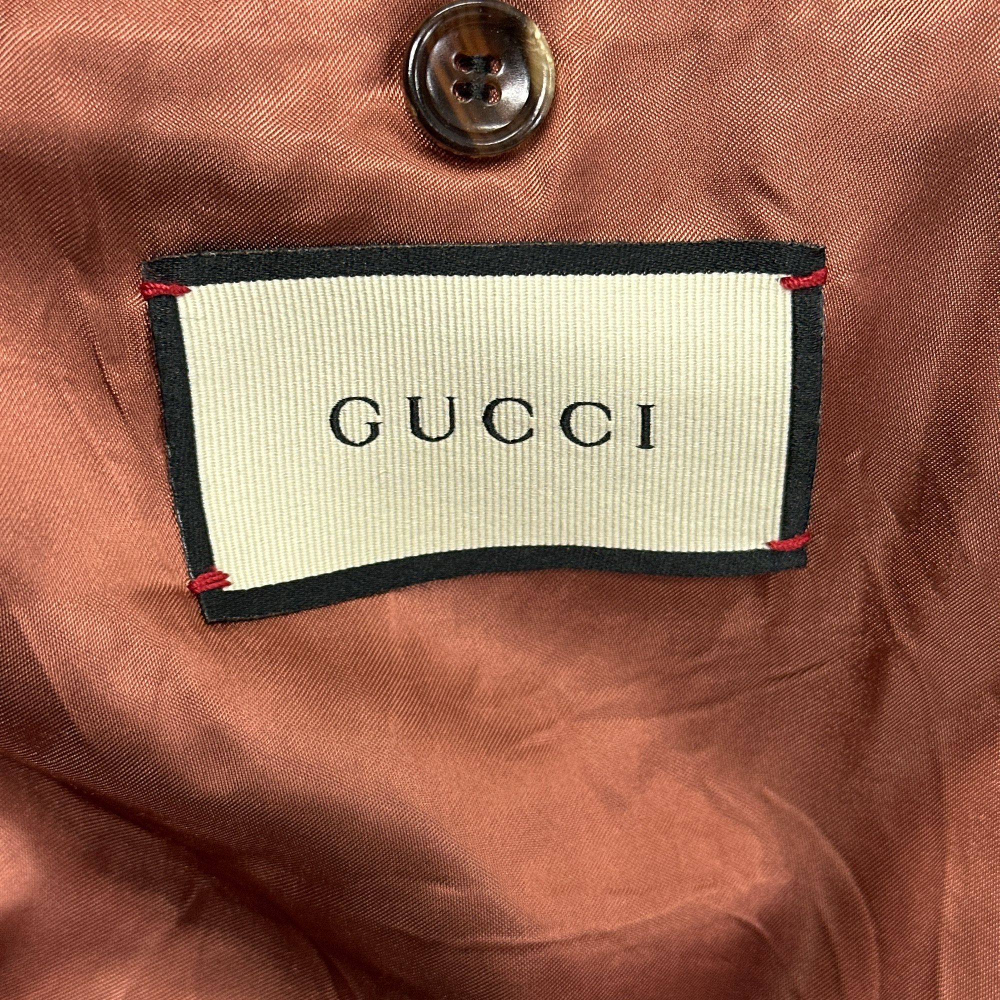 Gucci Gucci Modern Floral Embroidered Denim Jacket Size 52 Size US L / EU 52-54 / 3 - 5 Thumbnail