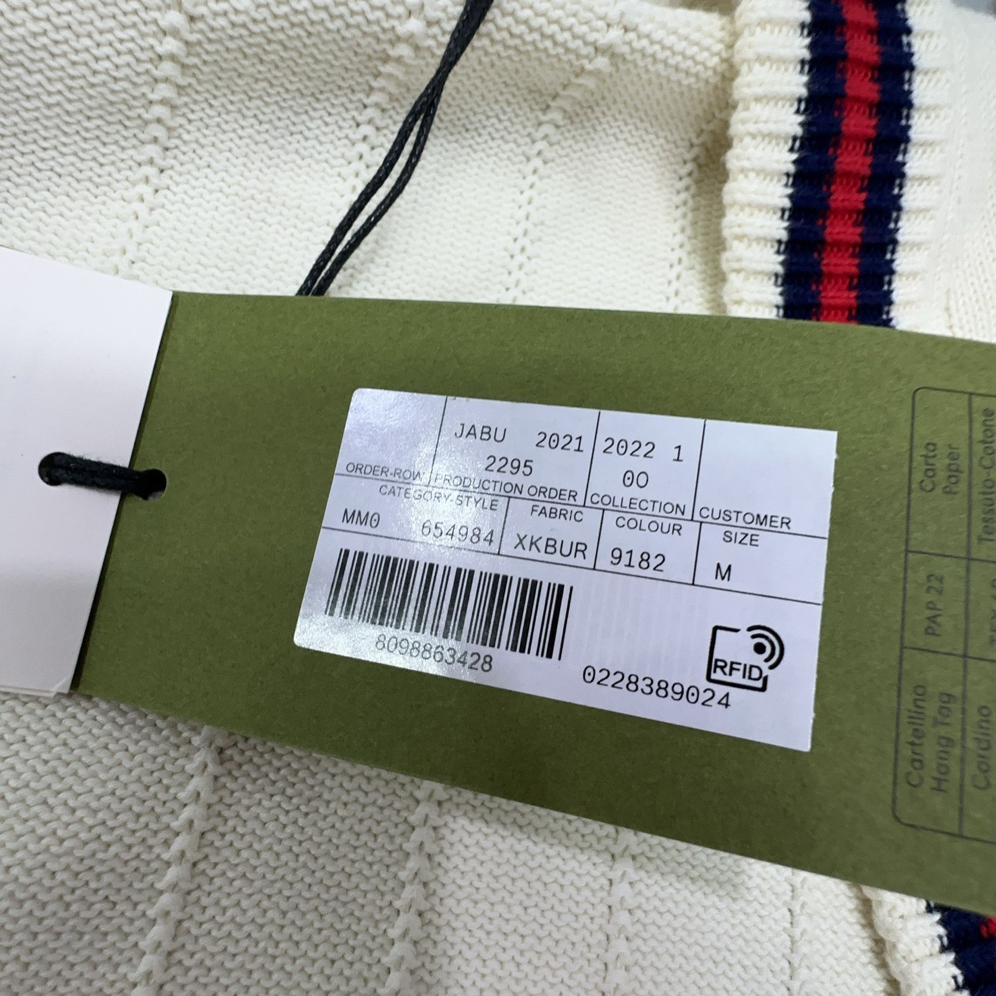Gucci Gucci FW21 Web Stripe Cotton Cardigan M Size US M / EU 48-50 / 2 - 3 Thumbnail