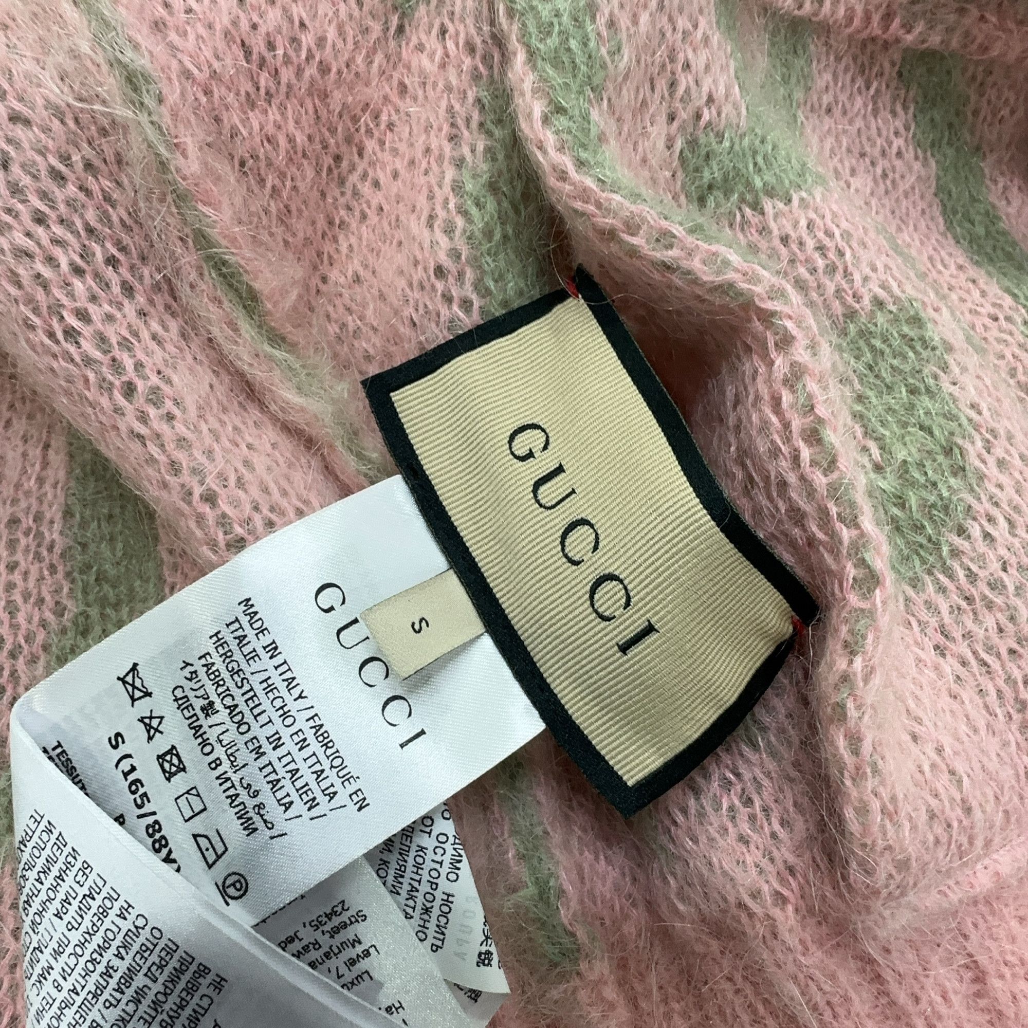 Gucci Gucci GG Jacquard Mohair Cardigan Size S Size S / US 4 / IT 40 - 4 Thumbnail