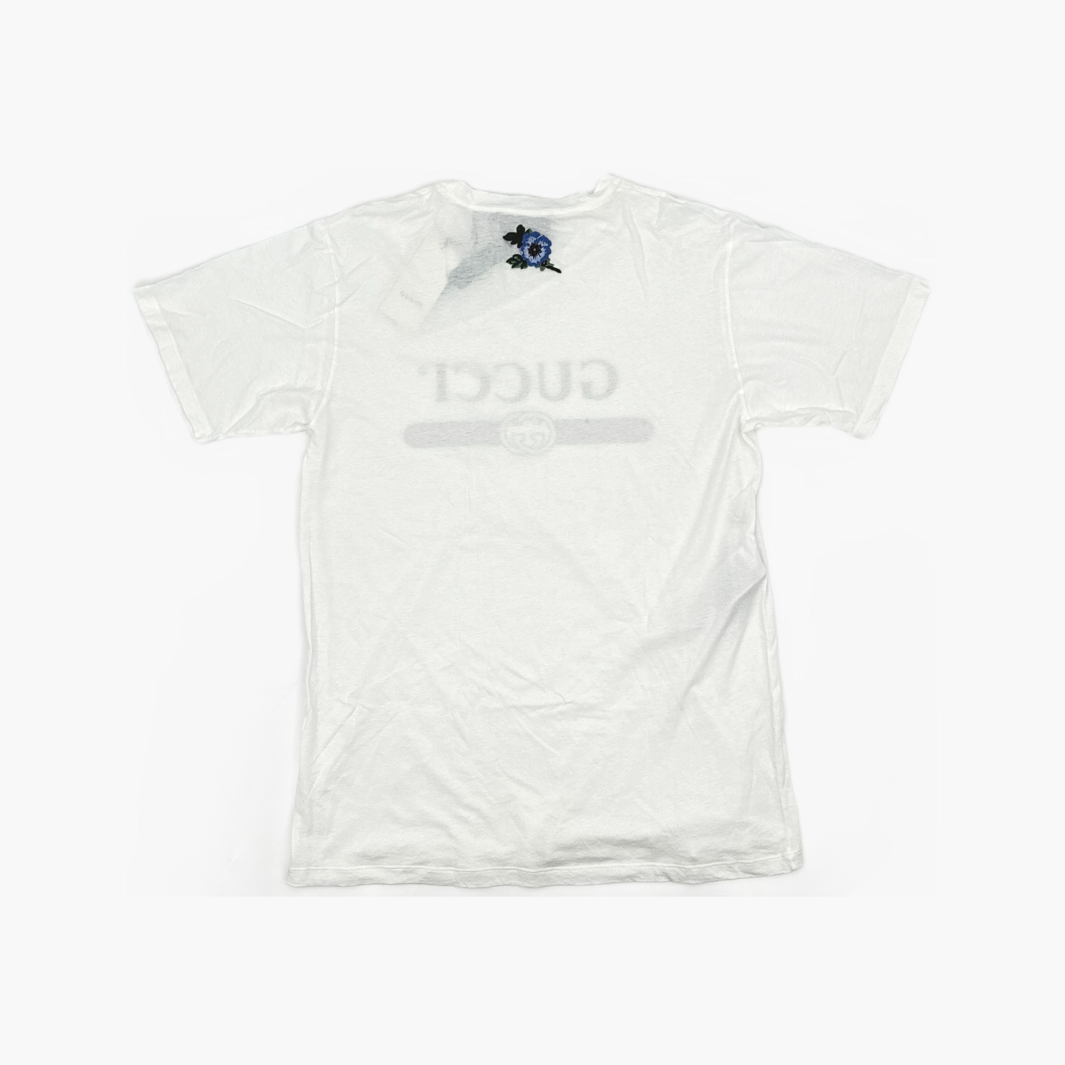 Gucci Gucci Flower Embroidery Logo T-Shirt L Size L / US 10 / IT 46 - 2 Thumbnail