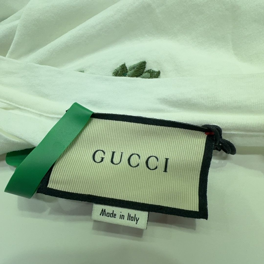 Gucci Gucci Flower Embroidery Logo T-Shirt L Size L / US 10 / IT 46 - 3 Thumbnail