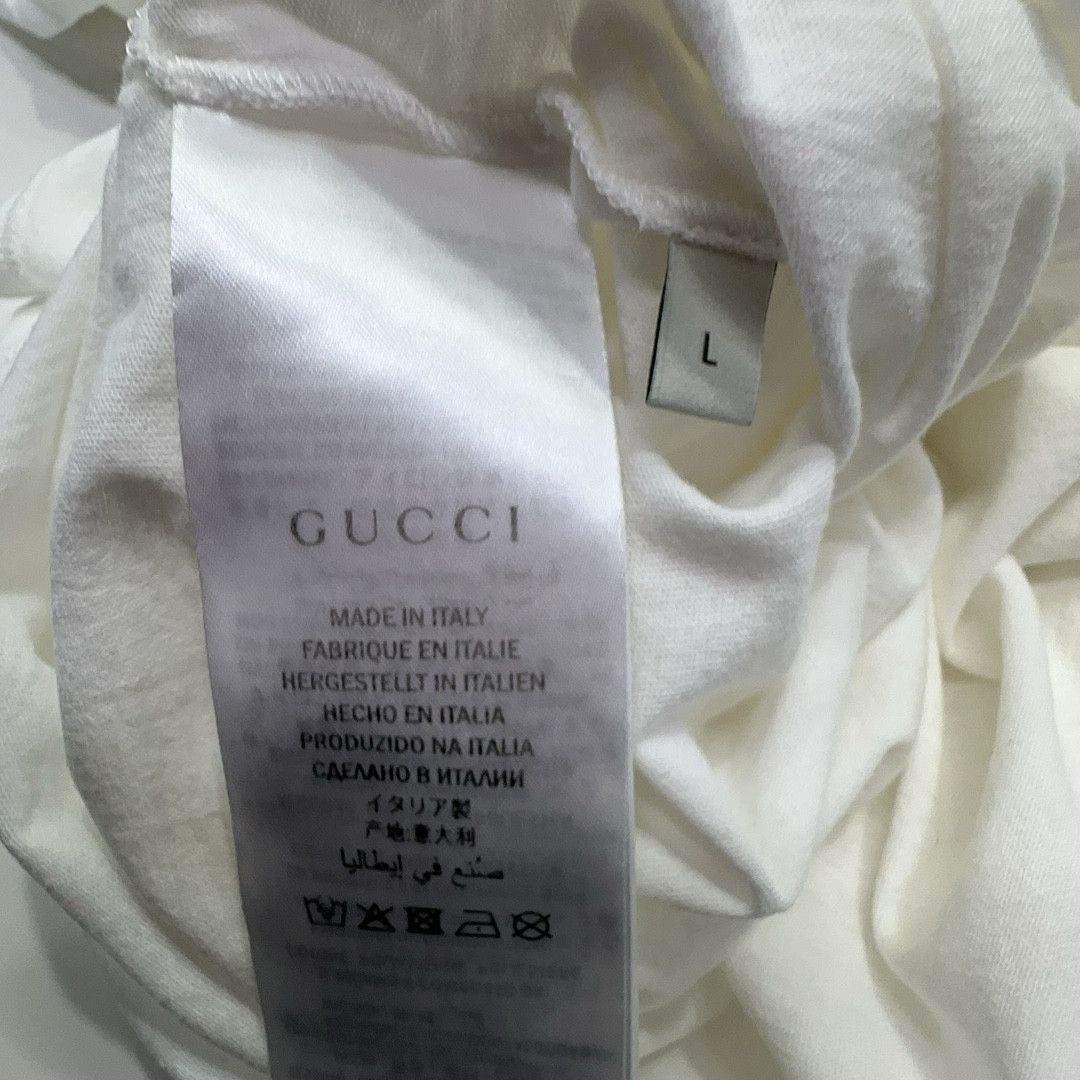 Gucci Gucci Flower Embroidery Logo T-Shirt L Size L / US 10 / IT 46 - 4 Thumbnail