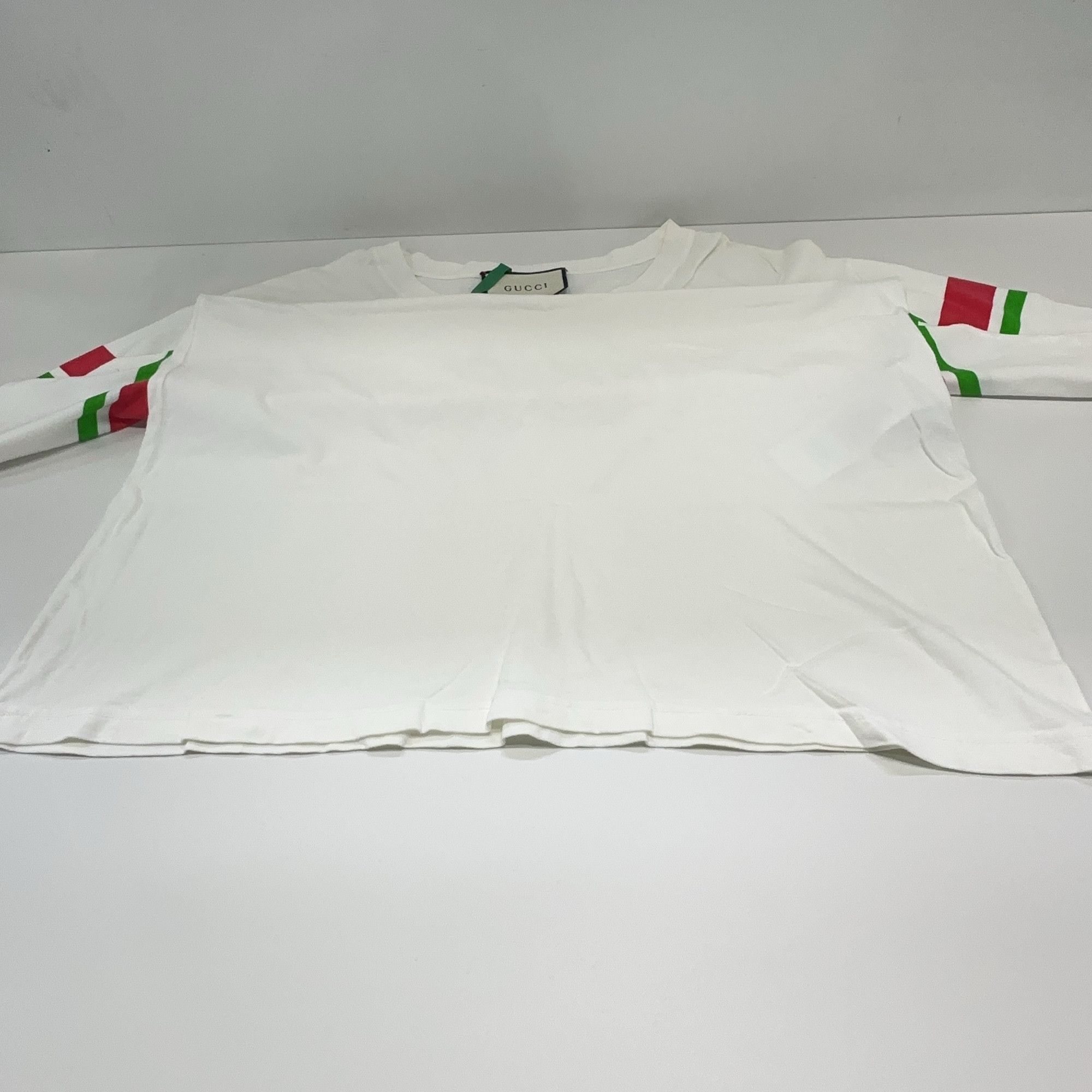 Gucci Gucci GG Stripe Print T-Shirt White Size S Size US S / EU 44-46 / 1 - 13 Thumbnail