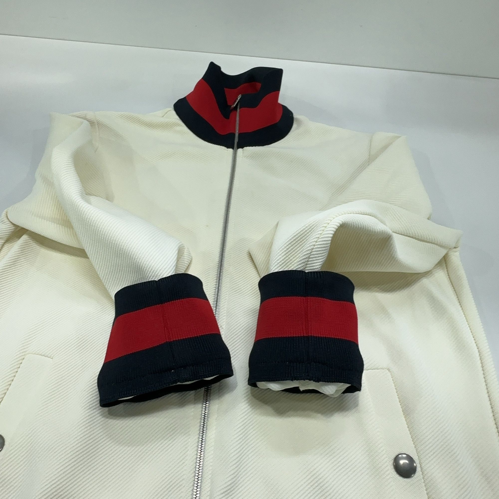 Gucci Gucci Web Stripe Zip-Up Bomber Jacket S Size S / US 4 / IT 40 - 9 Thumbnail
