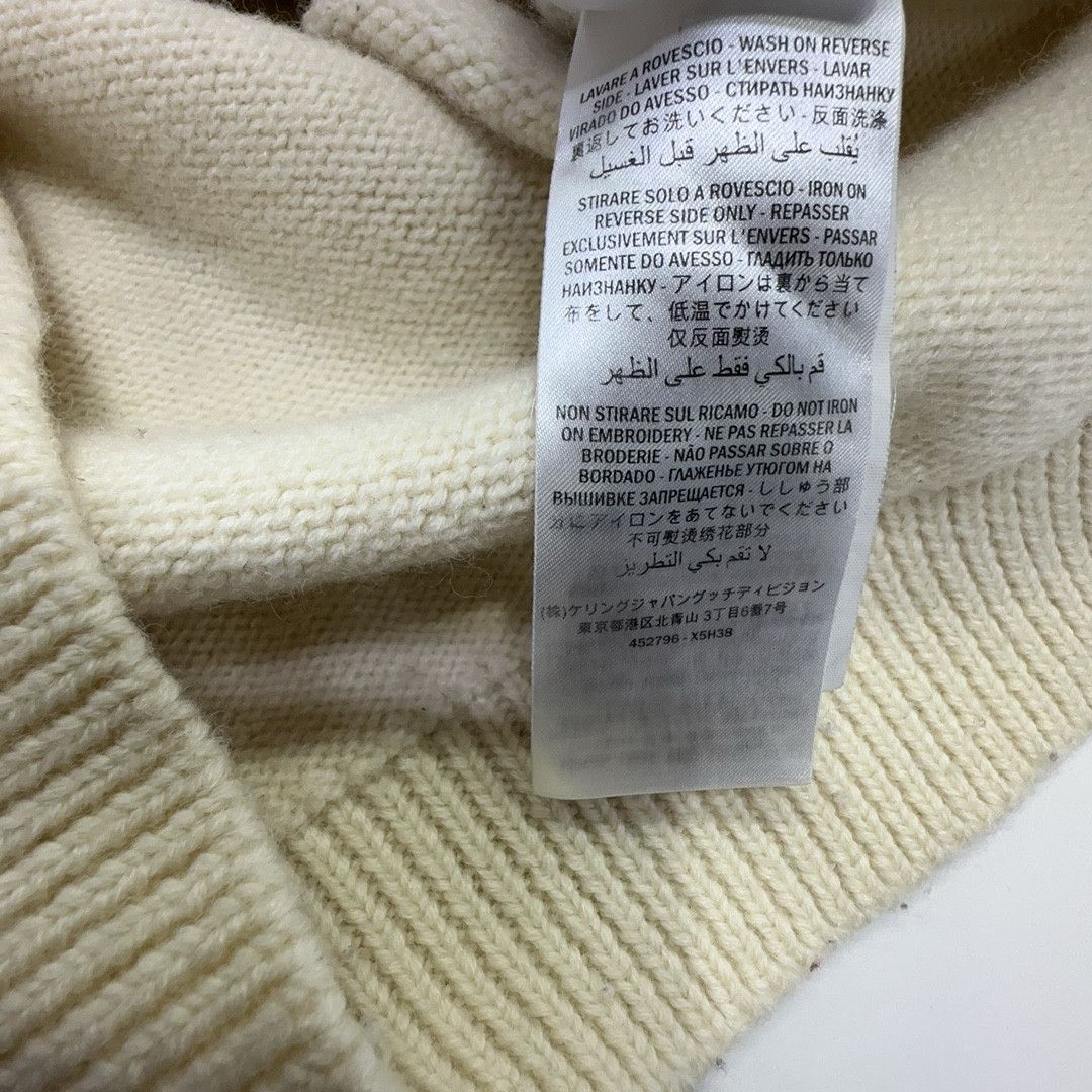Gucci Gucci Bee Patch Striped V-Neck Sweater Size M Size US M / EU 48-50 / 2 - 3 Thumbnail