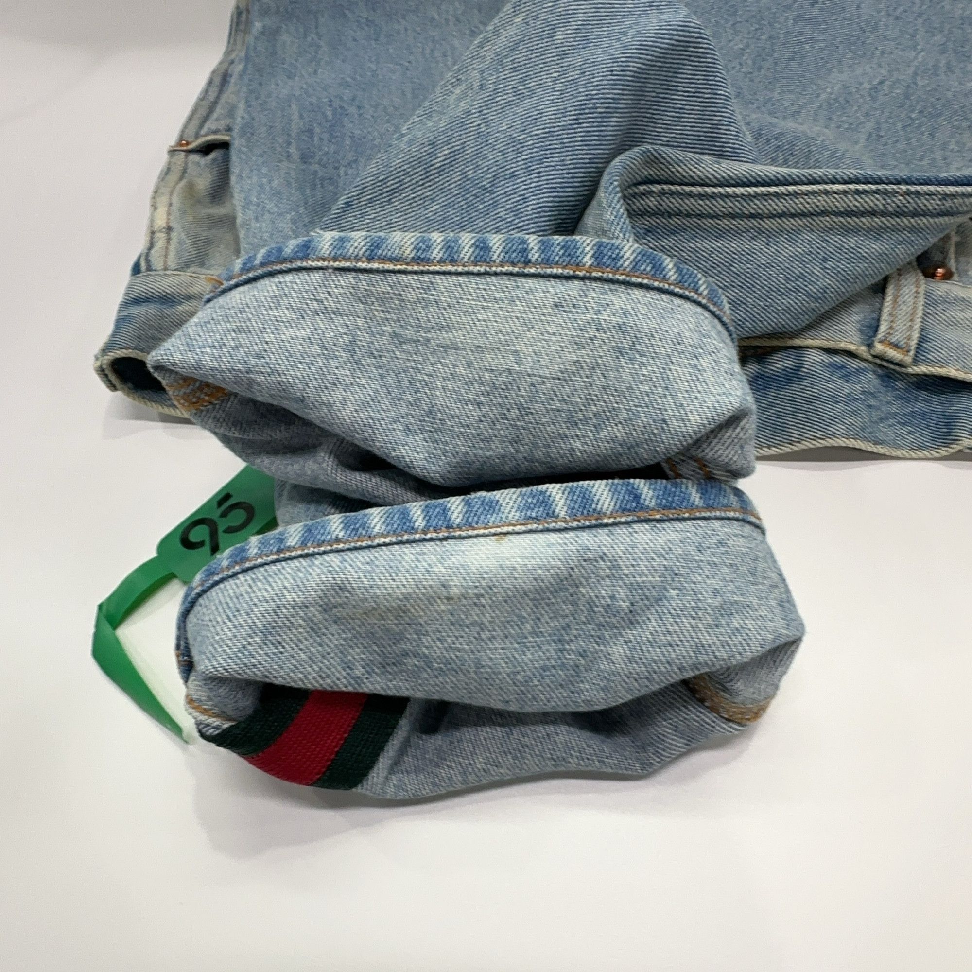 Gucci Gucci Web Stripe Trim Tapered Jeans 32 Size US 32 / EU 48 - 10 Thumbnail