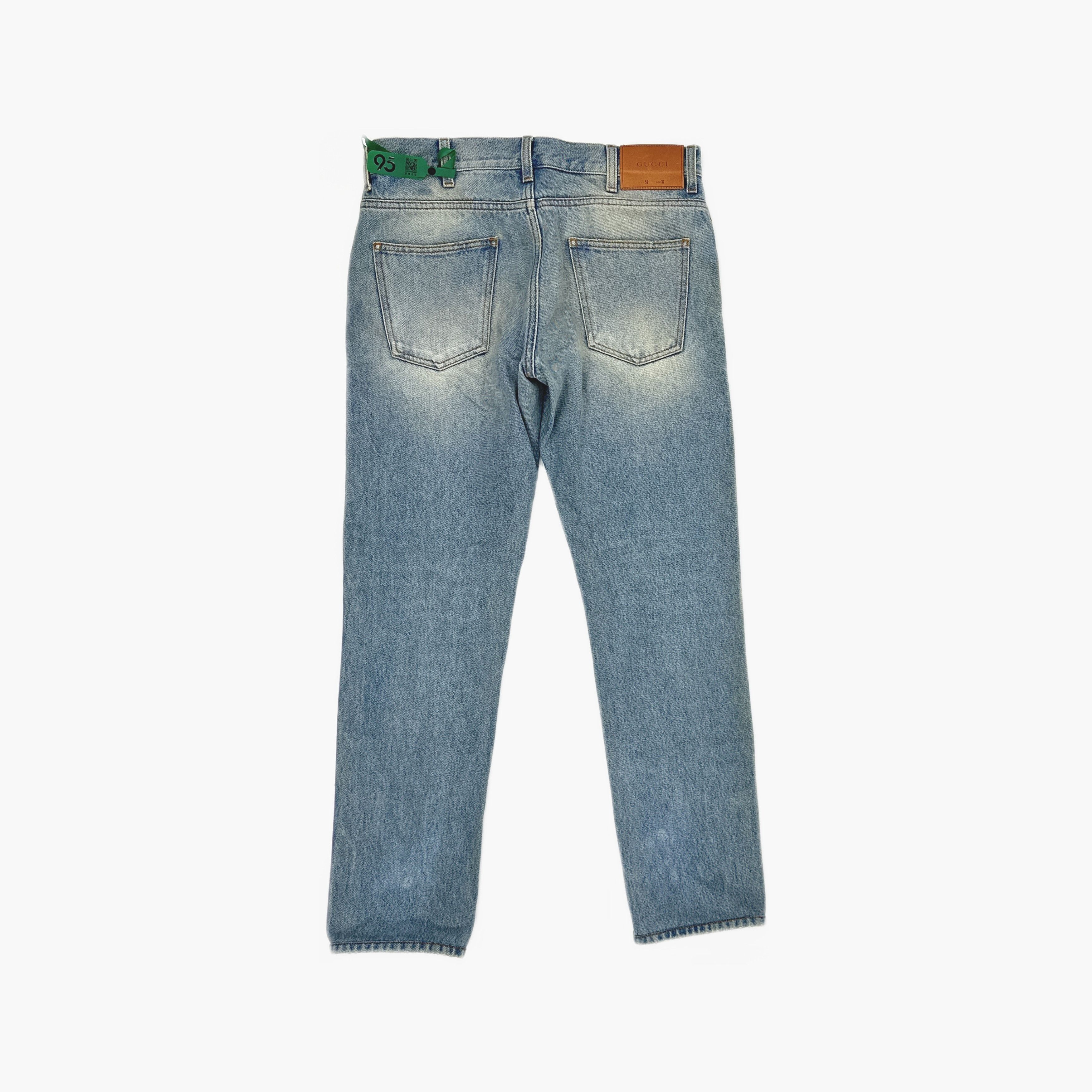 Gucci Gucci Web Stripe Trim Tapered Jeans 32 Size US 32 / EU 48 - 2 Thumbnail