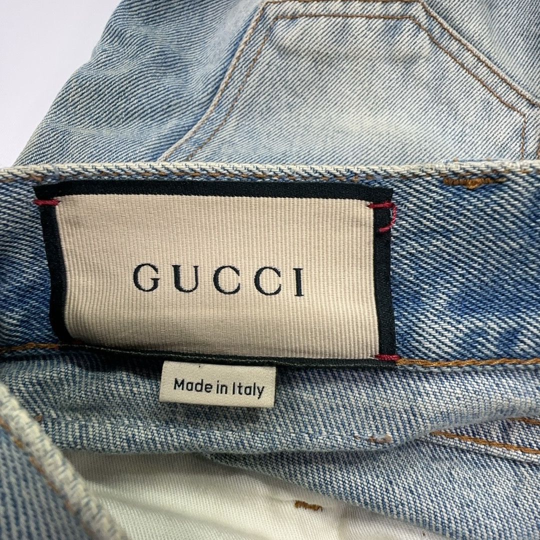 Gucci Gucci Web Stripe Trim Tapered Jeans 32 Size US 32 / EU 48 - 3 Thumbnail