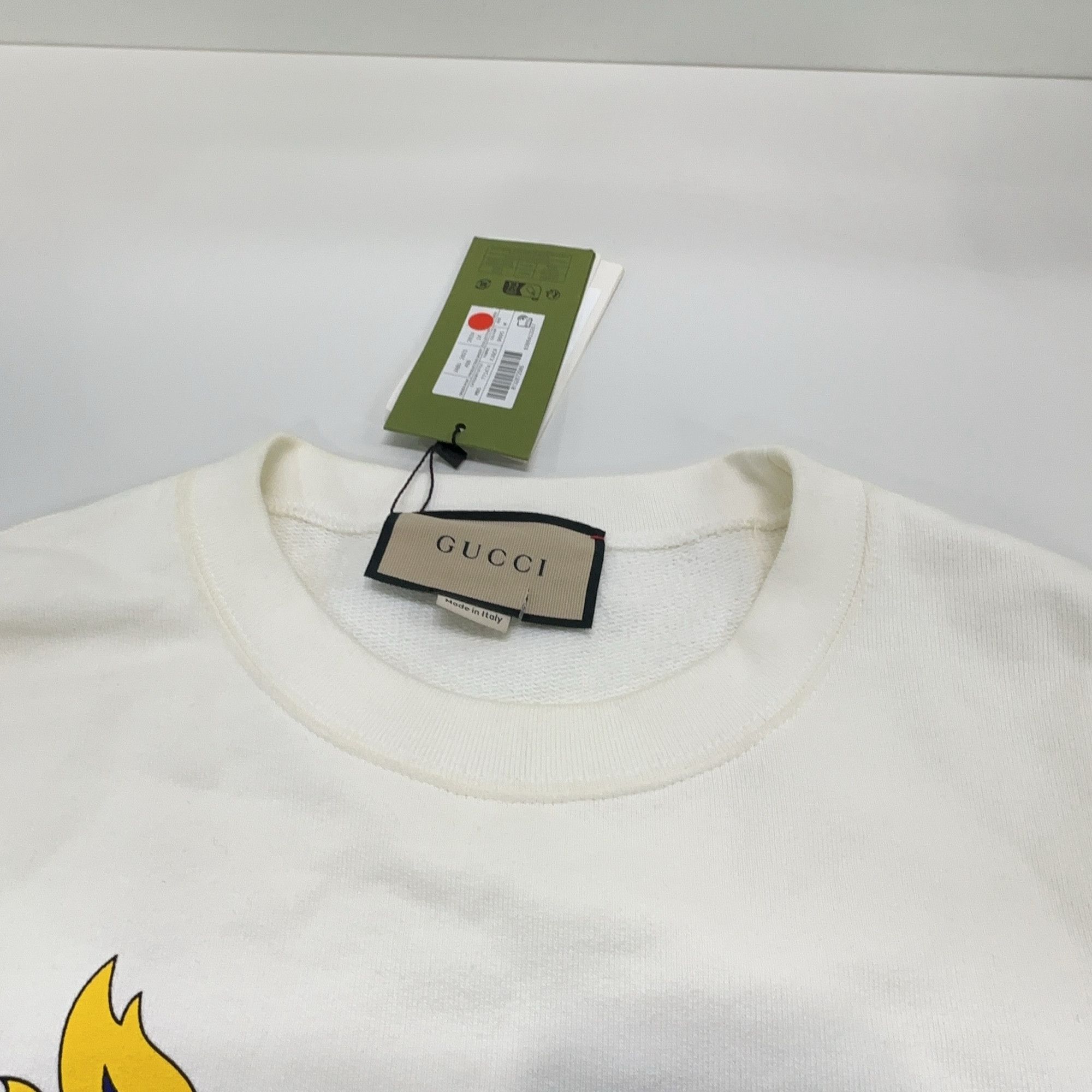Gucci Gucci Flame Logo Stripe Sweatshirt Size M Size US M / EU 48-50 / 2 - 9 Thumbnail