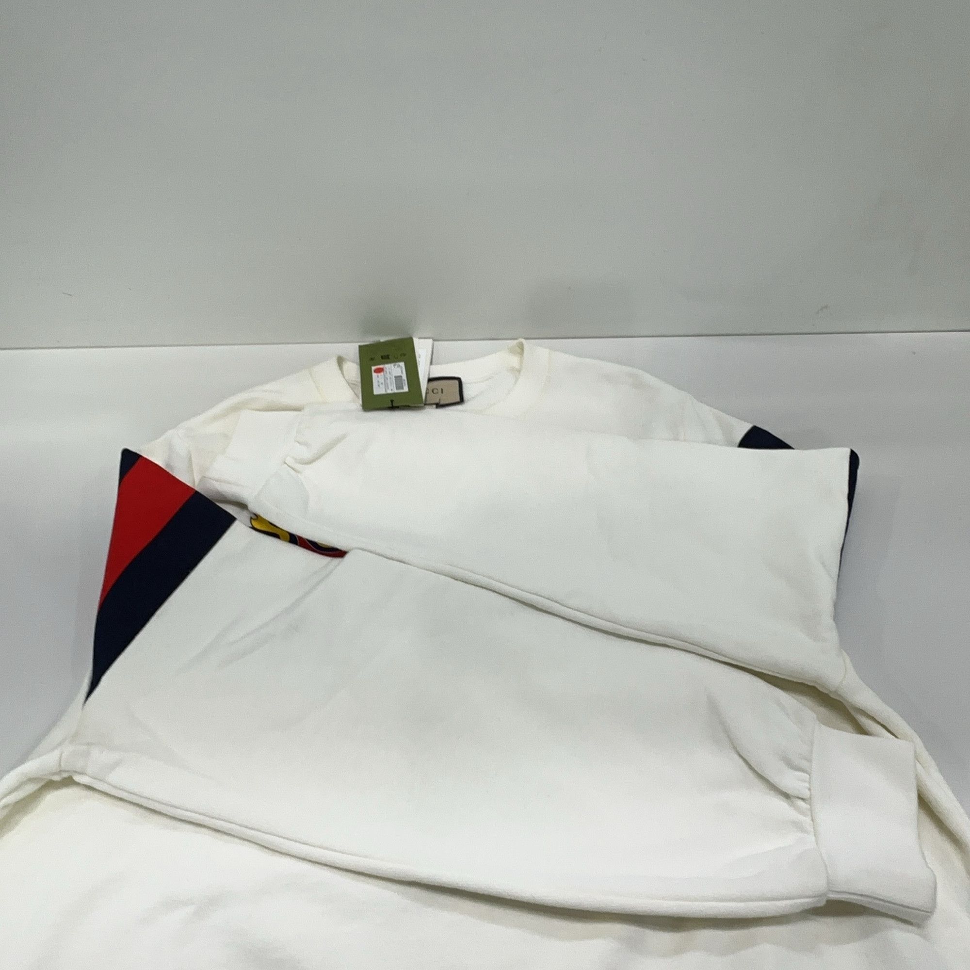 Gucci Gucci Flame Logo Stripe Sweatshirt Size M Size US M / EU 48-50 / 2 - 10 Thumbnail