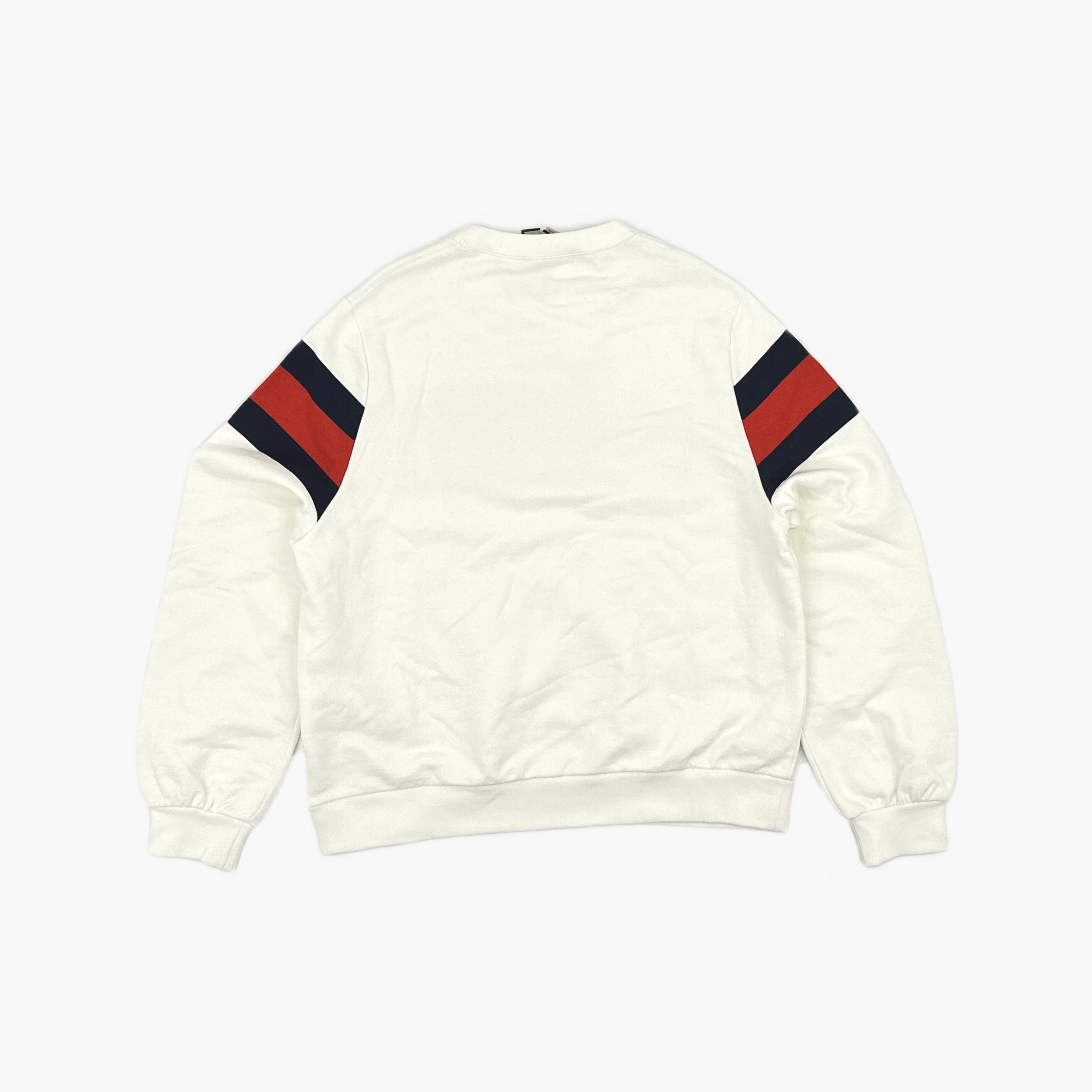 Gucci Gucci Flame Logo Stripe Sweatshirt Size M Size US M / EU 48-50 / 2 - 2 Thumbnail