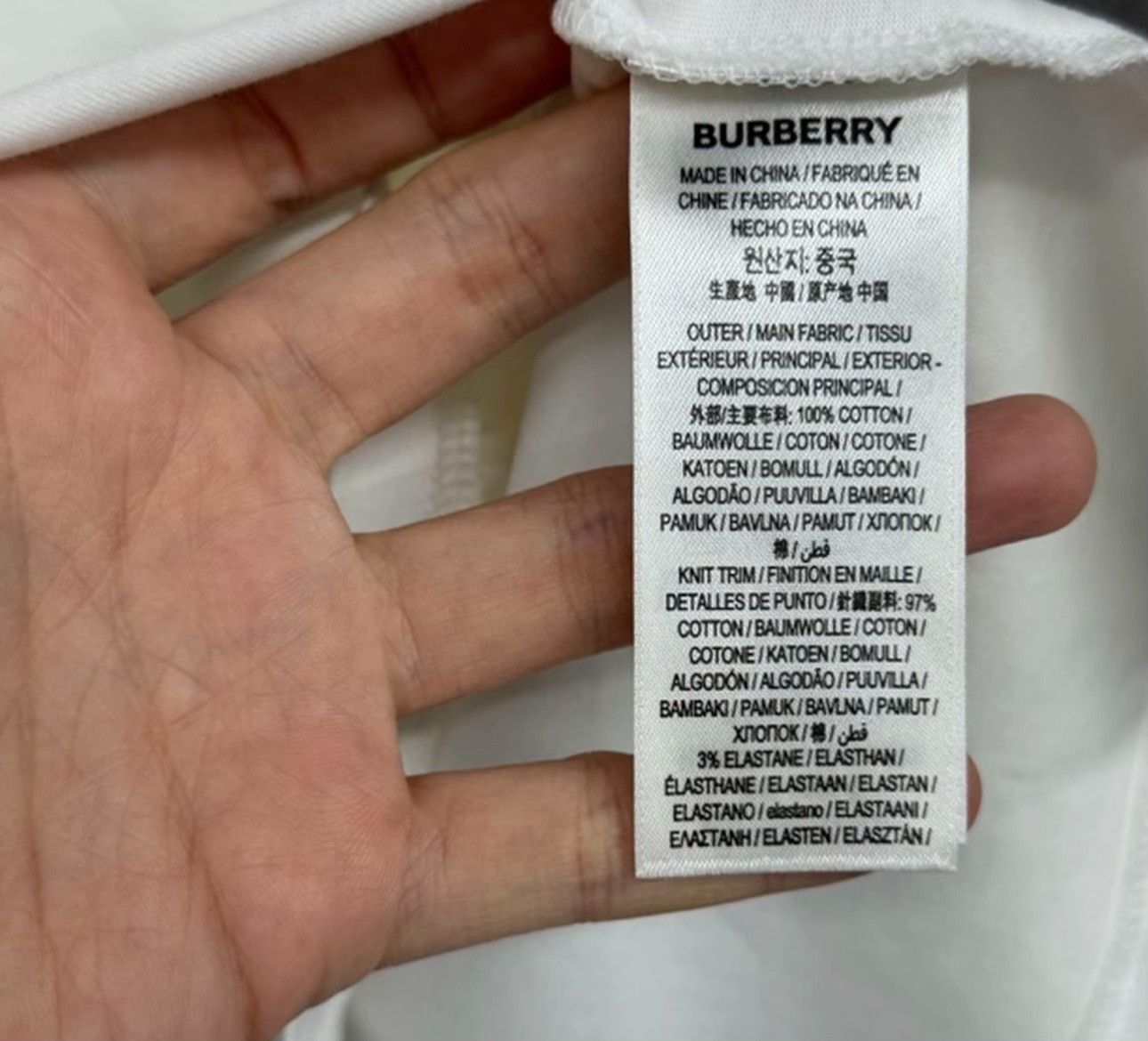 Burberry Burberry TB Logo Embroidered T-Shirt L Size US L / EU 52-54 / 3 - 5 Thumbnail