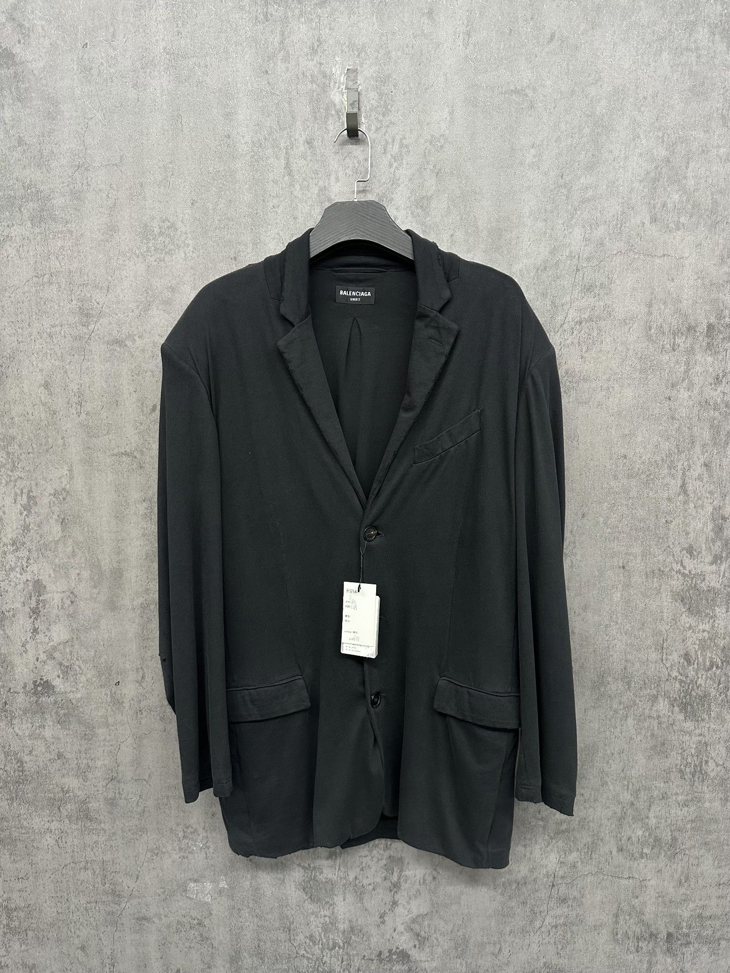 Balenciaga Balenciaga Distressed Oversized Blazer S Size 36R - 2 Thumbnail