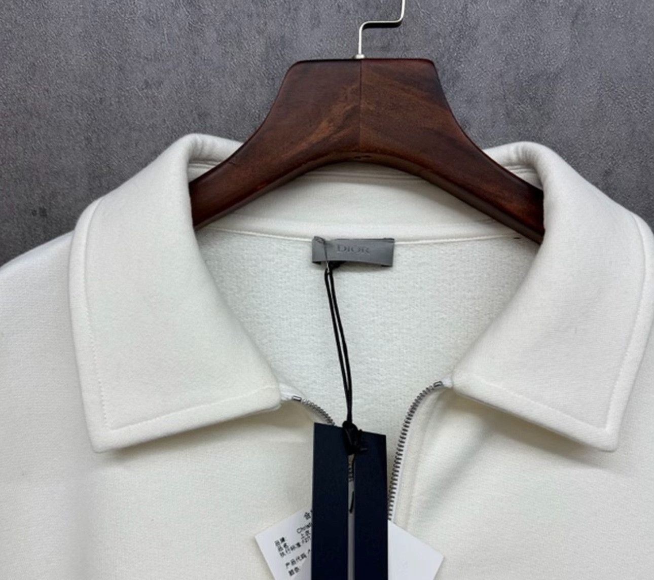 Dior Dior Embroidered Logo Quarter-Zip Sweatshirt Size M Size US M / EU 48-50 / 2 - 5 Thumbnail