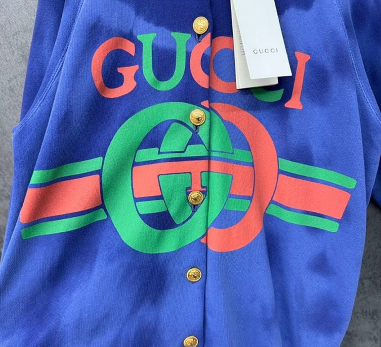 Gucci Gucci Tie-Dye Logo Button Front Jacket XS Size US XS / EU 42 / 0 - 4 Thumbnail