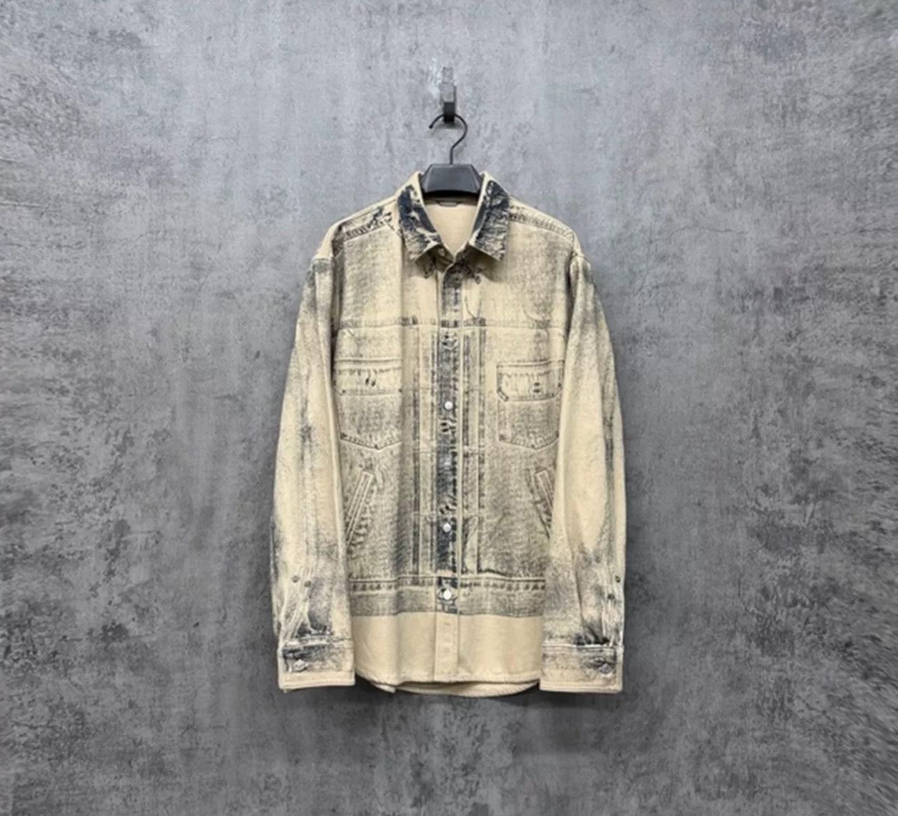 Dior Dior Distressed Print Denim Jacket 39 Size US M / EU 48-50 / 2 - 2 Thumbnail