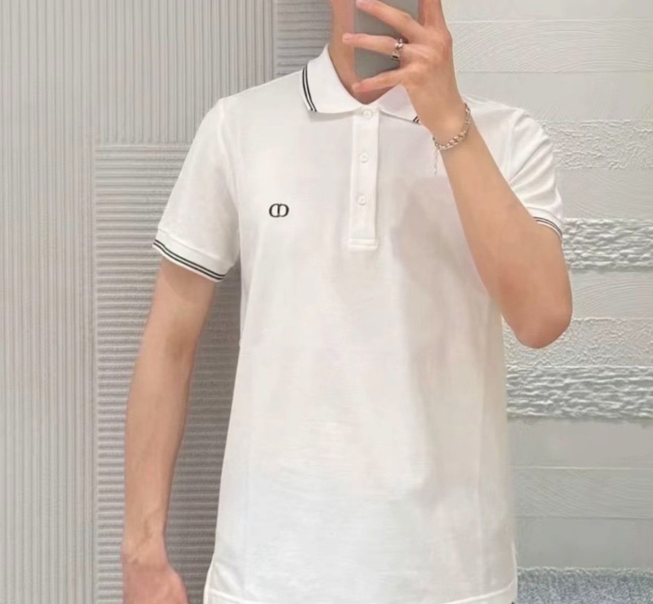 Dior Dior CD Logo Embroidered Polo Shirt XL Size US XL / EU 56 / 4 - 3 Thumbnail