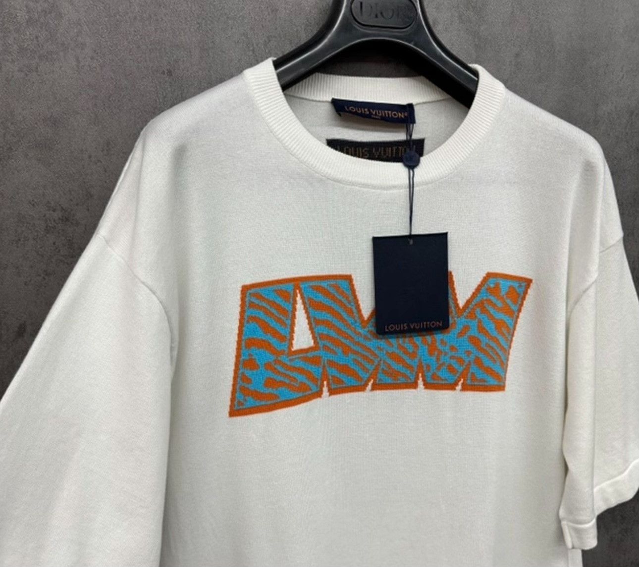 Louis Vuitton Louis Vuitton Jacquard Logo Knit T-Shirt US L Size US L / EU 52-54 / 3 - 3 Thumbnail