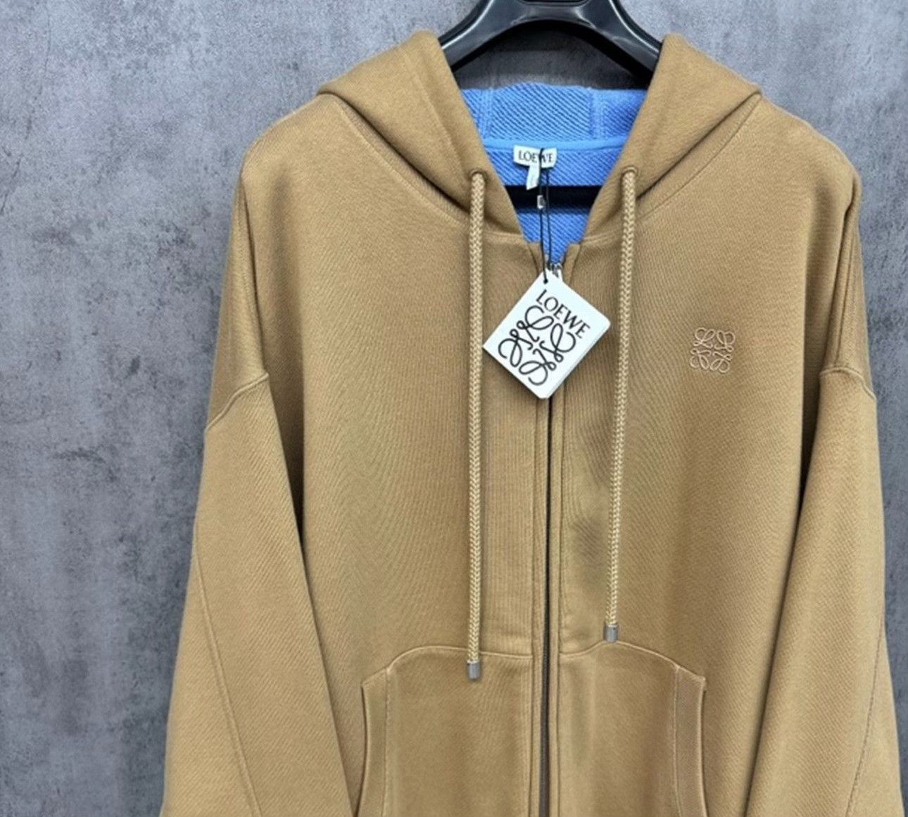 Loewe Loewe Embroidered Anagram Zip Hoodie Size XL Size US XL / EU 56 / 4 - 3 Thumbnail