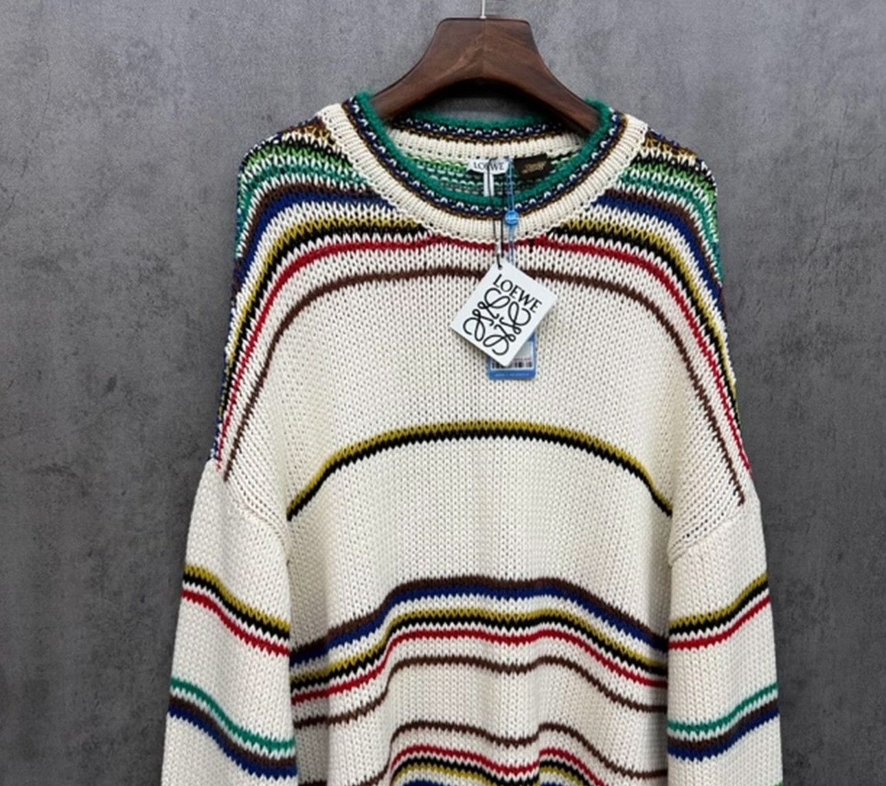 Loewe Loewe Striped Paula's Ibiza Knit Sweater S Size US S / EU 44-46 / 1 - 5 Thumbnail