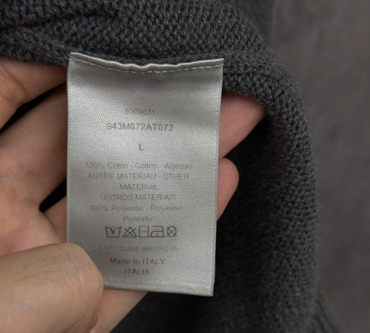 Dior Dior Oblique Tape Detail Knit Sweater L Size US L / EU 52-54 / 3 - 5 Thumbnail